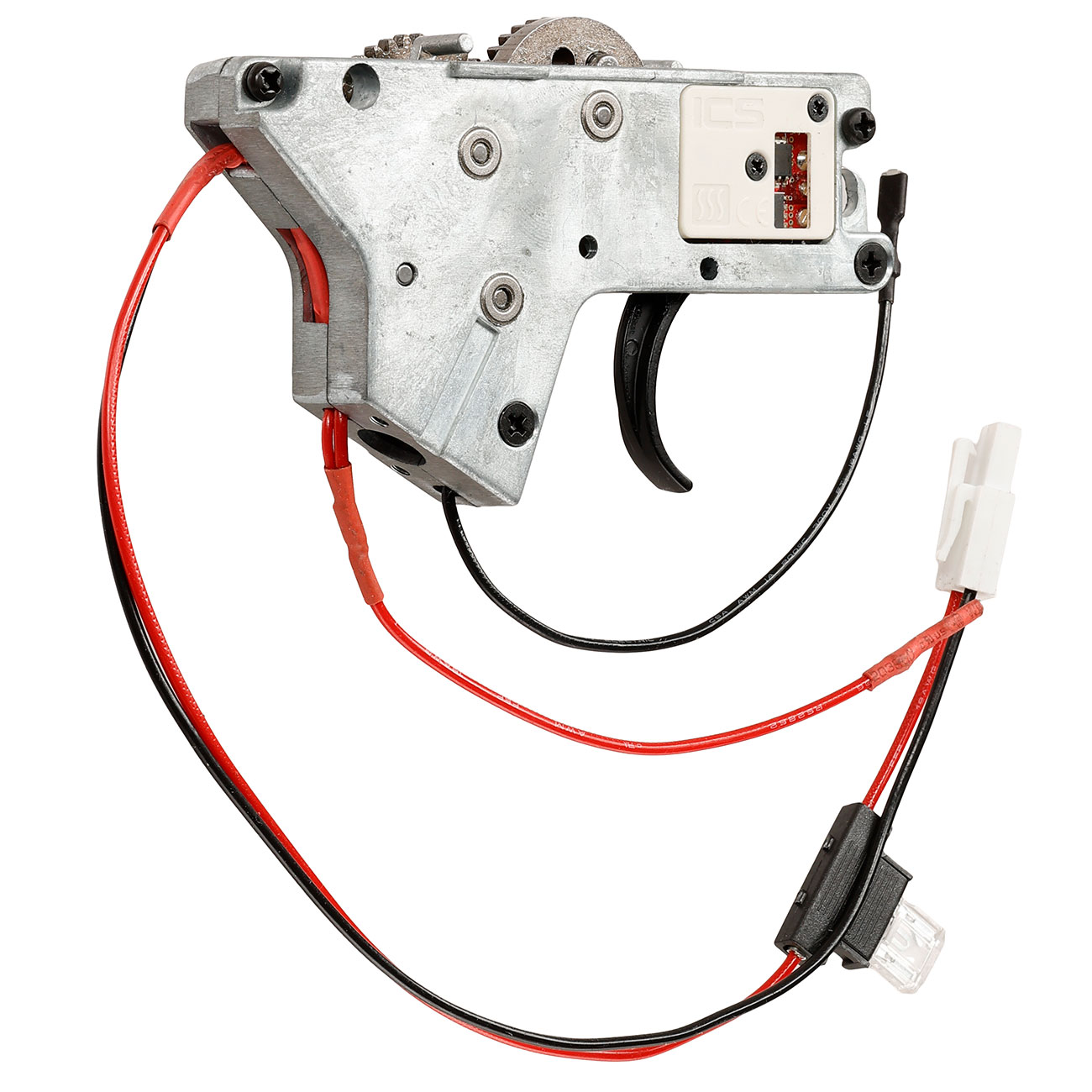 ICS M4 / M16 Split-Design Gearbox komplett mit SSS-Mosfet / Standard Trigger unten silber - Kabel hinten - MA-441 Bild 5
