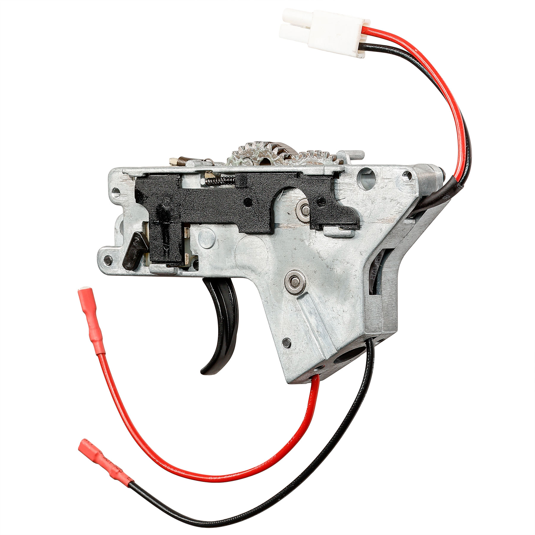 ICS M4 / M16 Split-Design Gearbox komplett Standard unten silber - Kabel hinten - MA-62 Bild 4