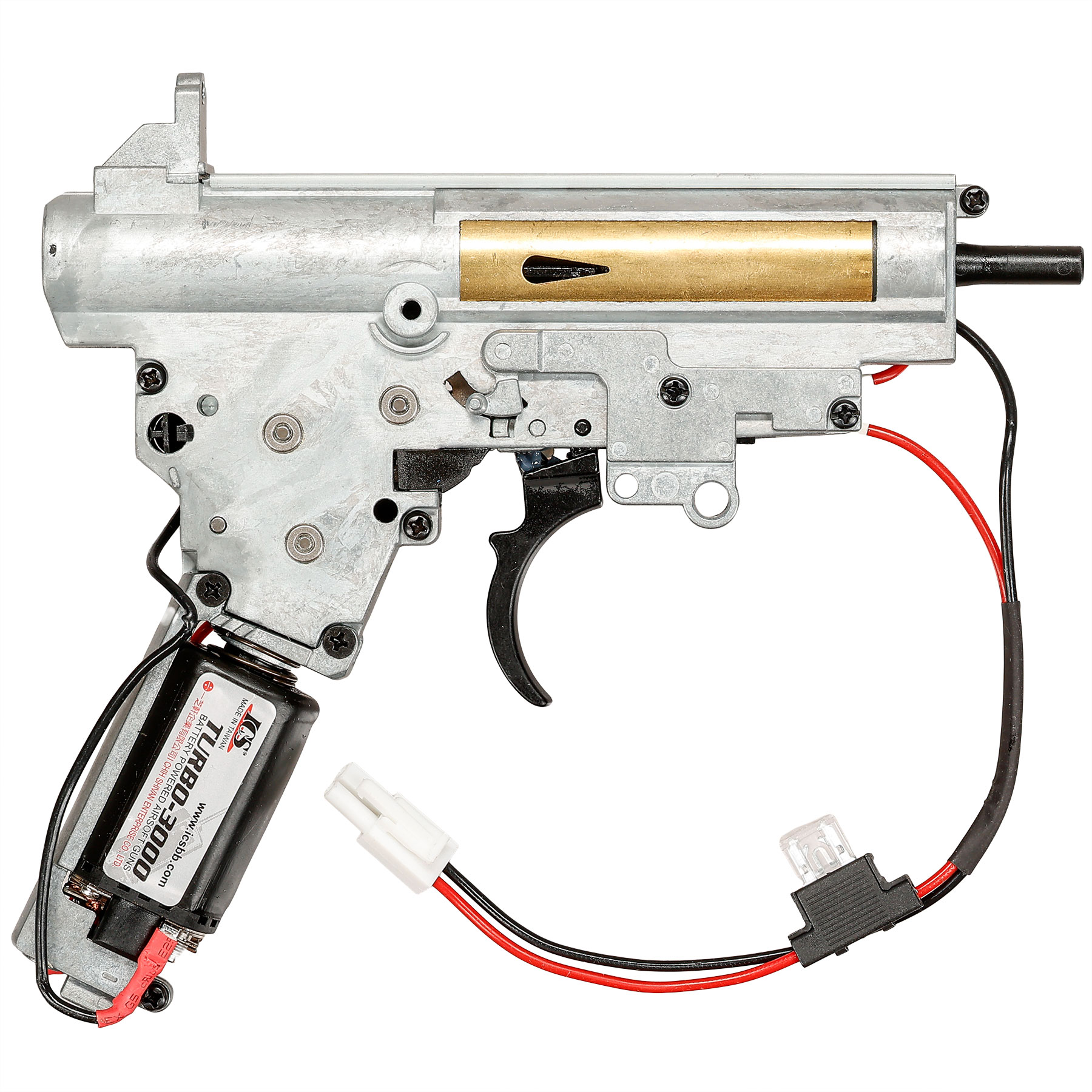 ICS G33 Gearbox M120 komplett mit Turbo 3000 Motor einteilig silber - Kabel vorne - MH-12 Bild 3