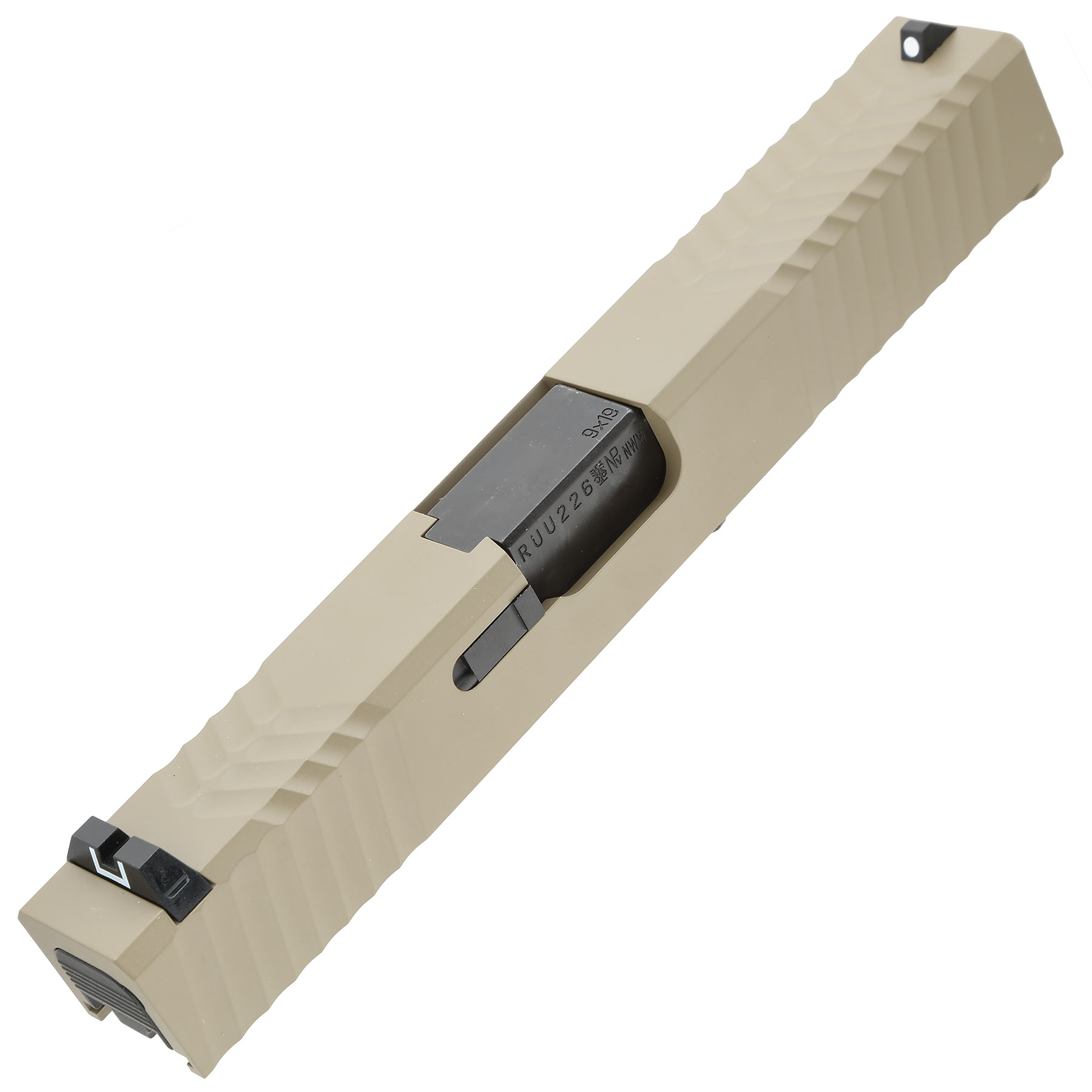 Socom Gear / RA-Tech ZEV Custom CNC Aluminum Schlitten Set f. Wei-ETech 17 GBB tan Bild 1