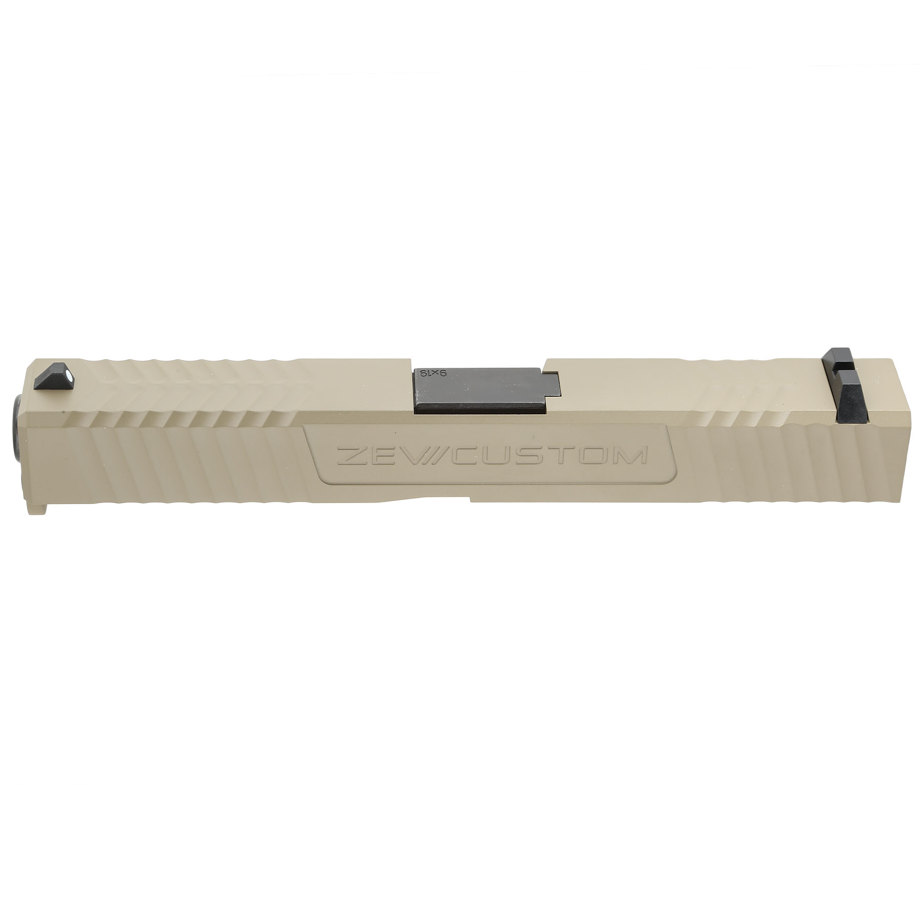 Socom Gear / RA-Tech ZEV Custom CNC Aluminum Schlitten Set f. Wei-ETech 17 GBB tan Bild 2