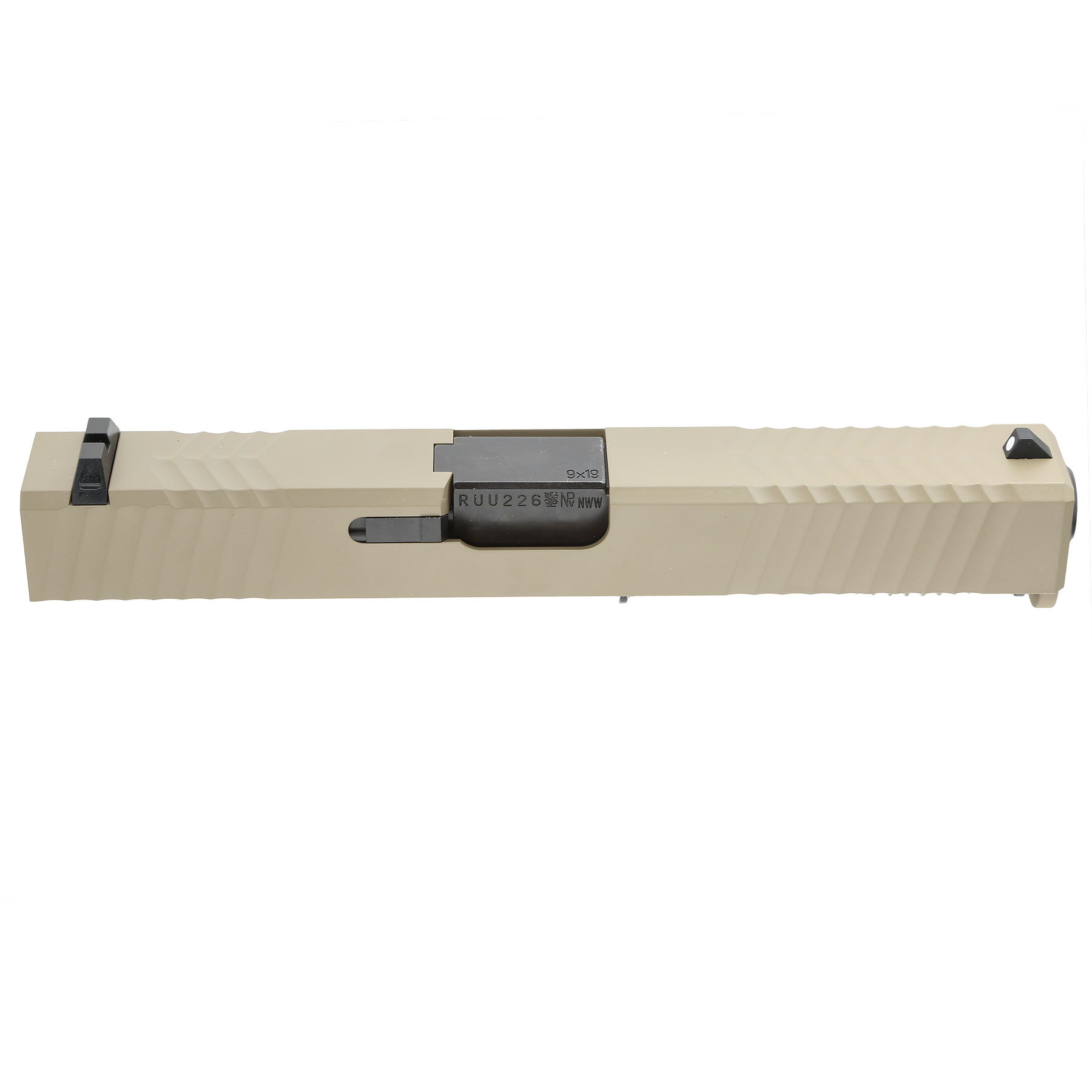 Socom Gear / RA-Tech ZEV Custom CNC Aluminum Schlitten Set f. Wei-ETech 17 GBB tan Bild 3