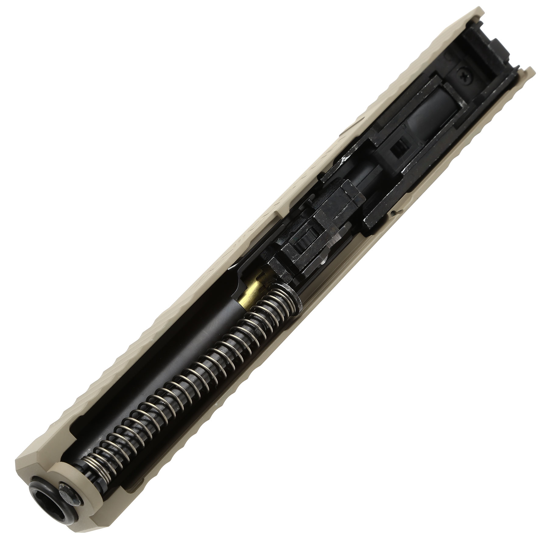 Socom Gear / RA-Tech ZEV Custom CNC Aluminum Schlitten Set f. Wei-ETech 17 GBB tan Bild 4
