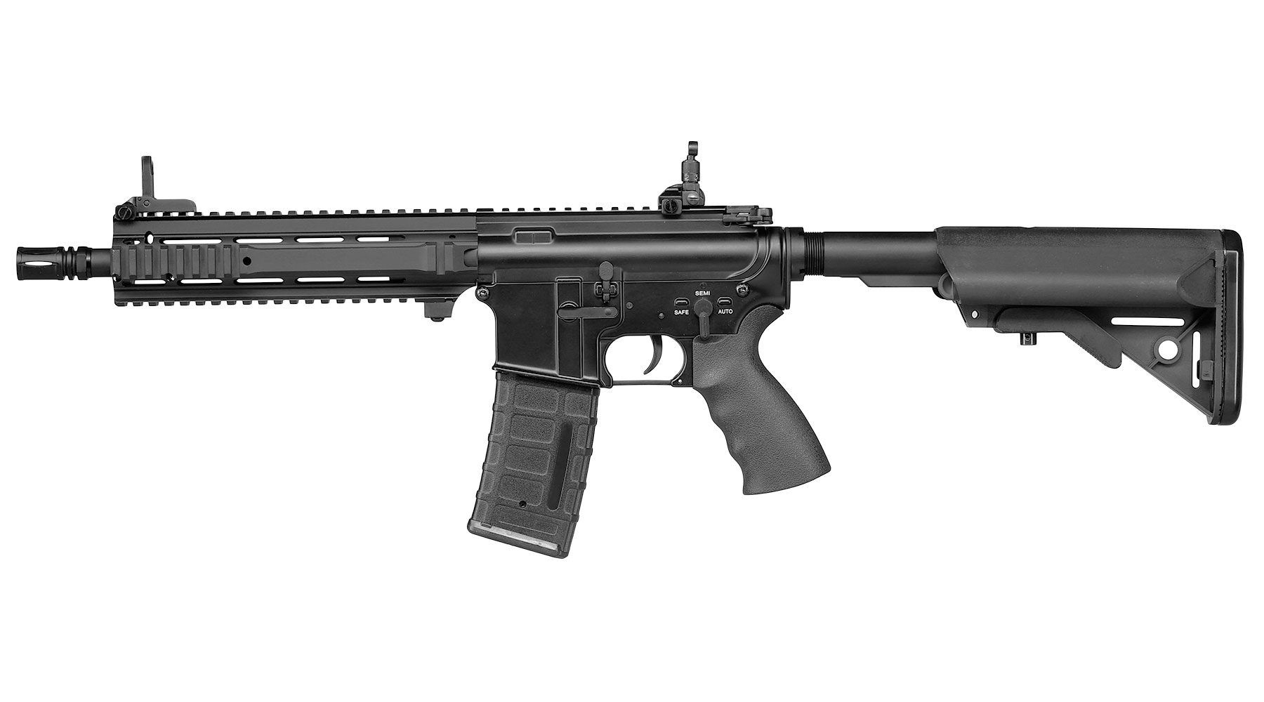 Double Bell L119A2 CQB Carbine Professional Line Vollmetall S-AEG 6mm BB schwarz Bild 1