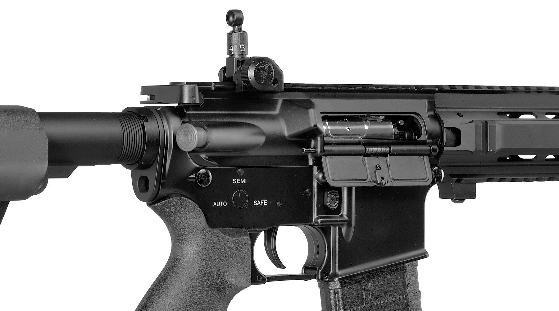 Double Bell L119A2 CQB Carbine Professional Line Vollmetall S-AEG 6mm BB schwarz Bild 8