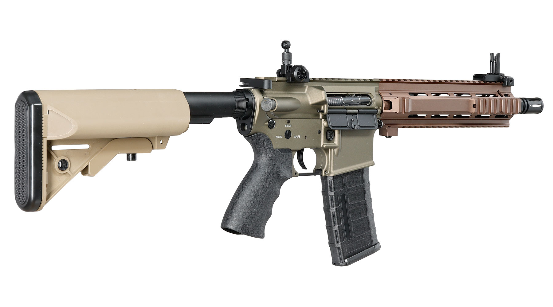 Double Bell L119A2 CQB Carbine Professional Line Vollmetall S-AEG 6mm BB Bronze-Tan Bild 3