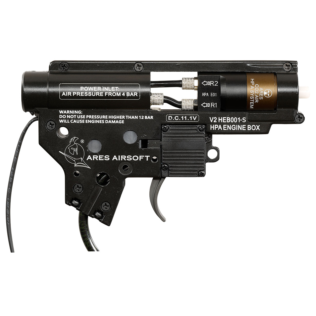 Ares Airsoft HPA Engine Box mit EFCS Conversion Kit V2 fr M4 / M16 S-AEG Gewehre schwarz Bild 8