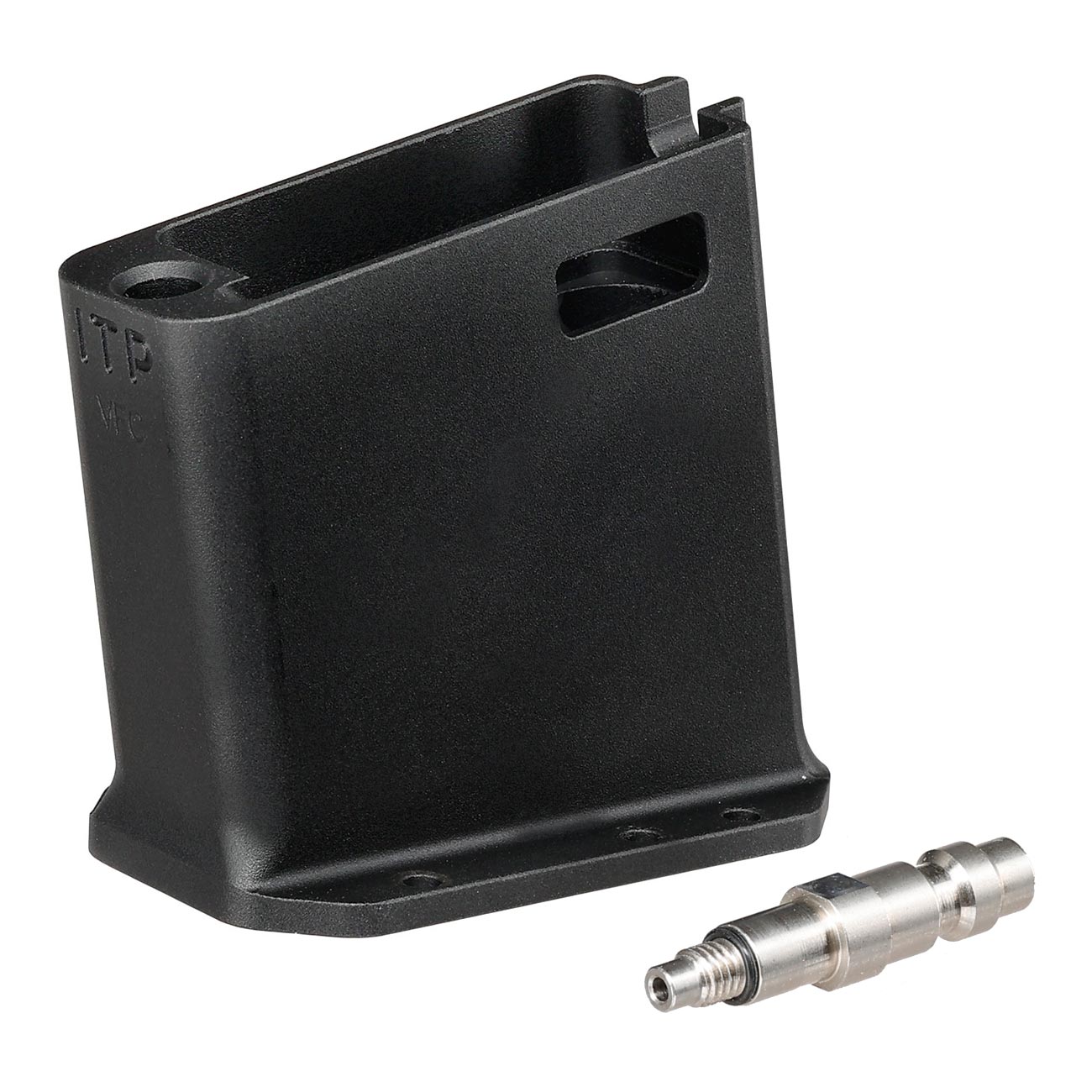 ITP Wei-ETech / AWC Trommelmagazin und HPA Adapter f. VFC M4 / M16 GBB Gewehre schwarz