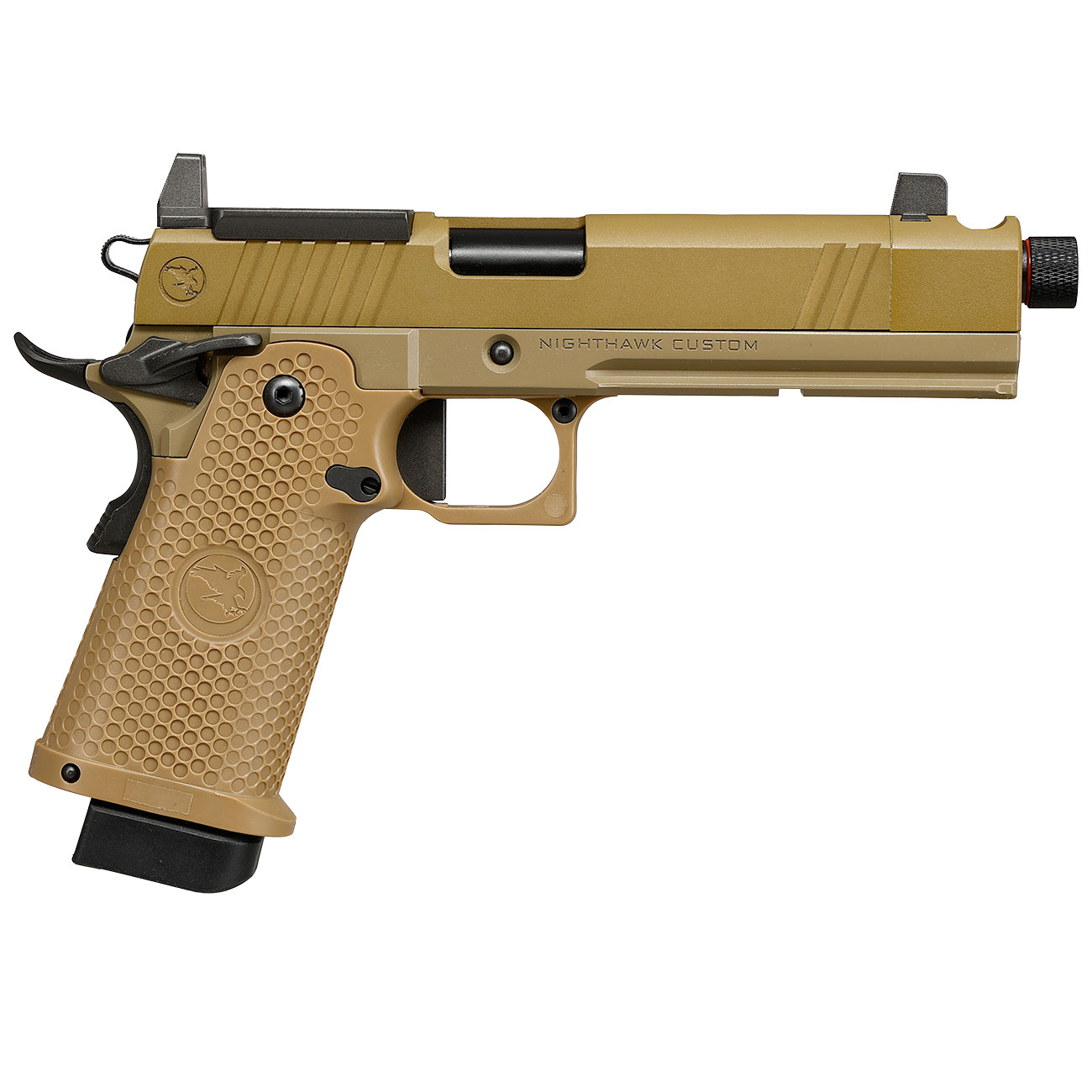 RWA Nighthawk Custom Sand Hawk Optic Ready Vollmetall GBB 6mm BB Dark Earth Bild 3