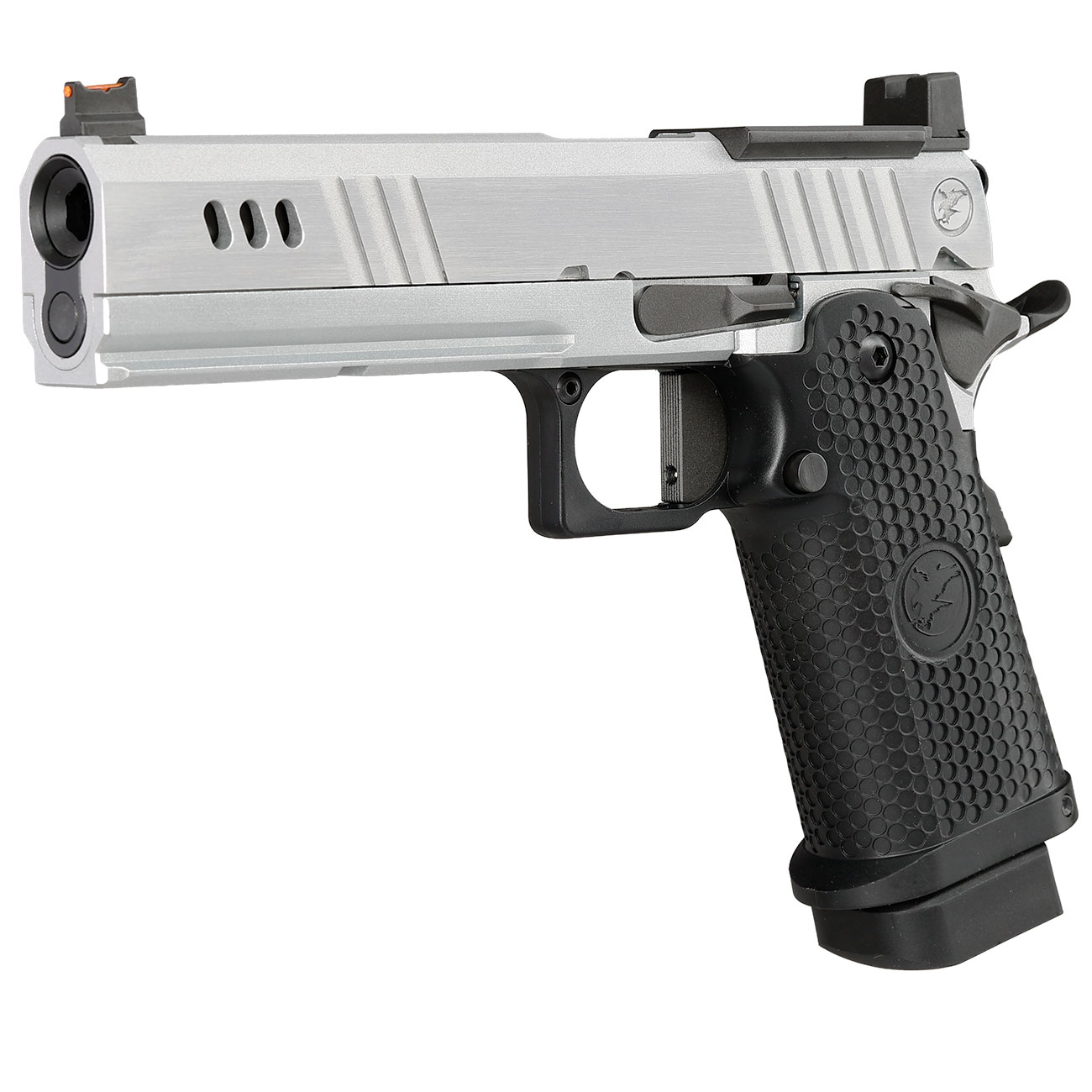 RWA Nighthawk Custom BDS9 Optic Ready Vollmetall GBB 6mm BB silber / schwarz