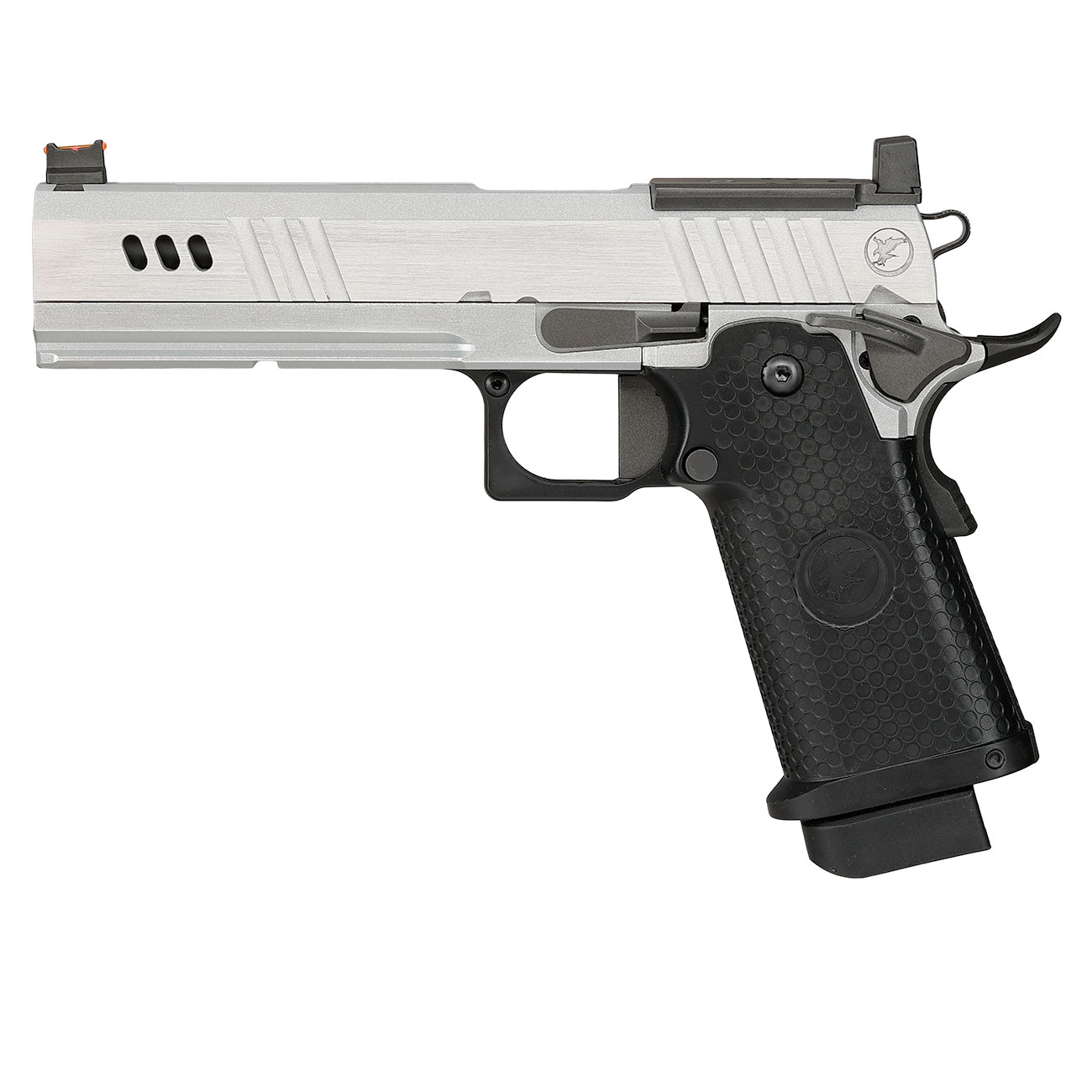 RWA Nighthawk Custom BDS9 Optic Ready Vollmetall GBB 6mm BB silber / schwarz Bild 1