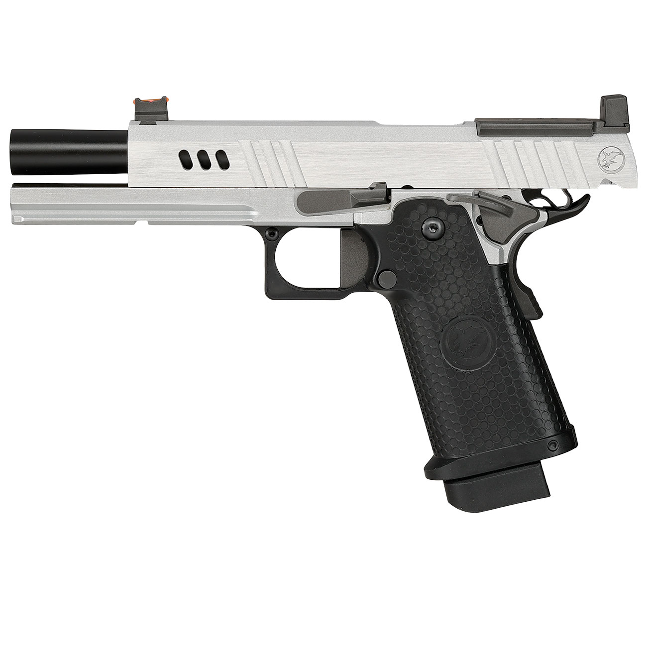 RWA Nighthawk Custom BDS9 Optic Ready Vollmetall GBB 6mm BB silber / schwarz Bild 2