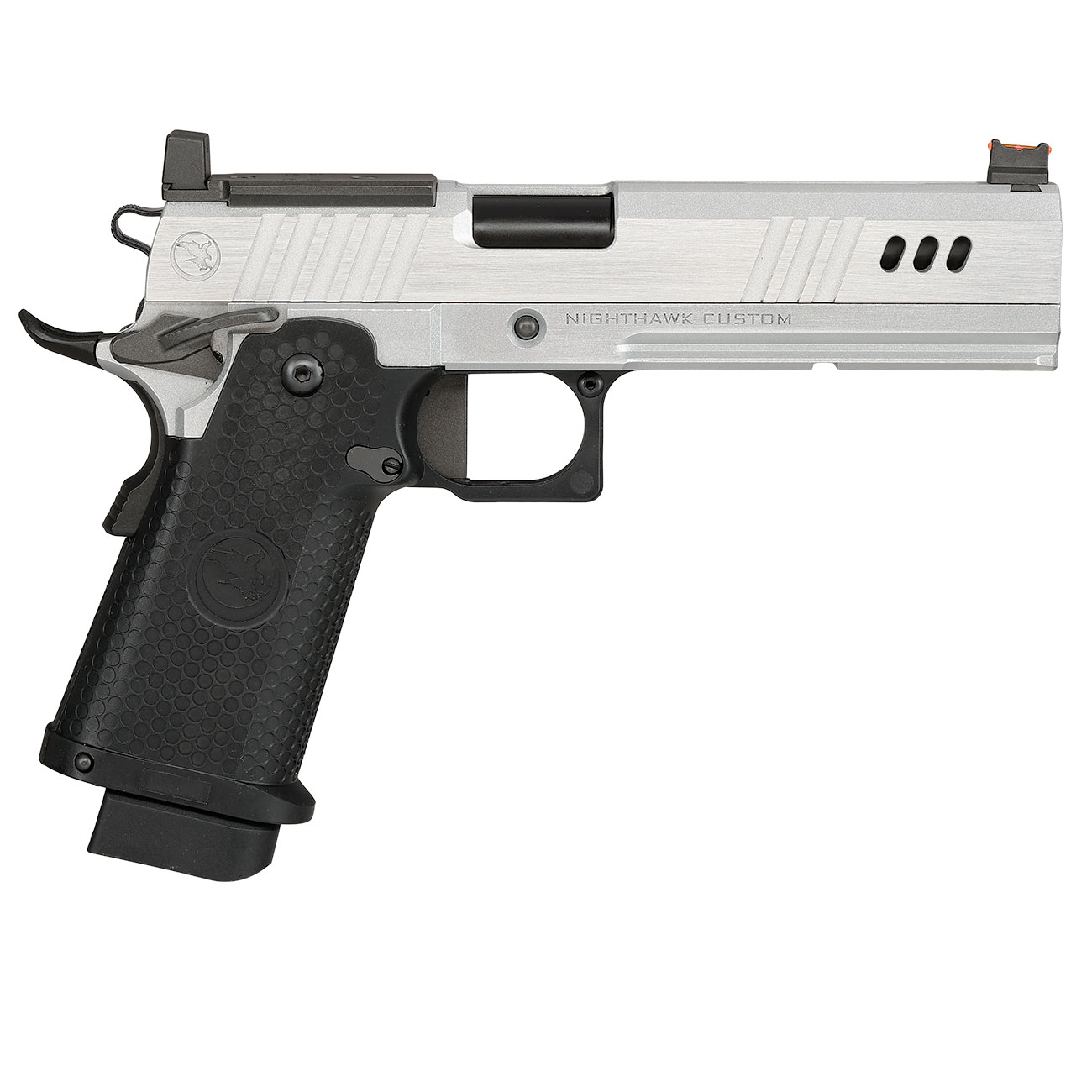 RWA Nighthawk Custom BDS9 Optic Ready Vollmetall GBB 6mm BB silber / schwarz Bild 3