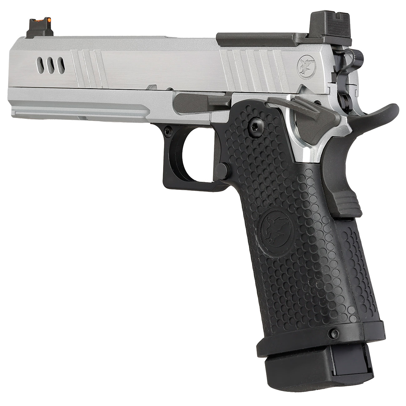 RWA Nighthawk Custom BDS9 Optic Ready Vollmetall GBB 6mm BB silber / schwarz Bild 8