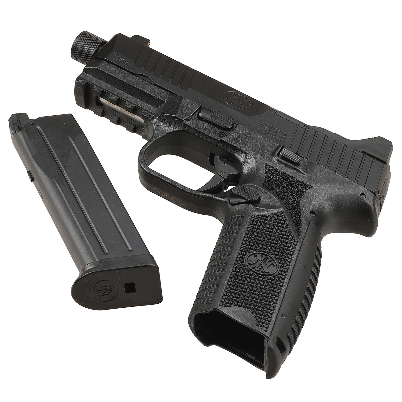 EMG FN Herstal FN 509 Tactical mit Metallschlitten GBB 6mm BB schwarz Bild 6