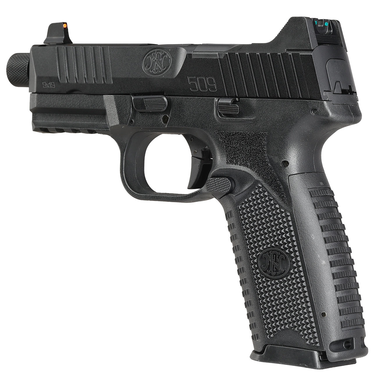 EMG FN Herstal FN 509 Tactical mit Metallschlitten GBB 6mm BB schwarz Bild 8