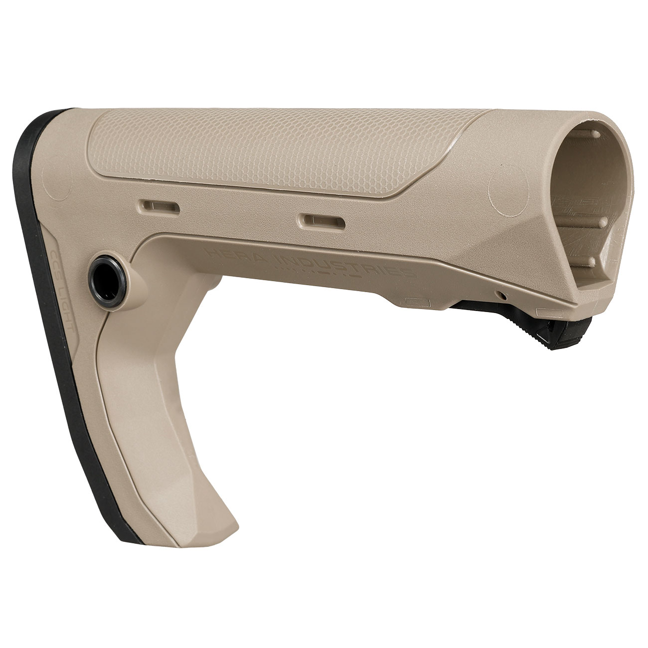 ASG / Hera Arms M4 CCS Light Ausziehschaft f. M4 / AR15 Mil-Spec Stock-Tube Gen. 2 tan Bild 1