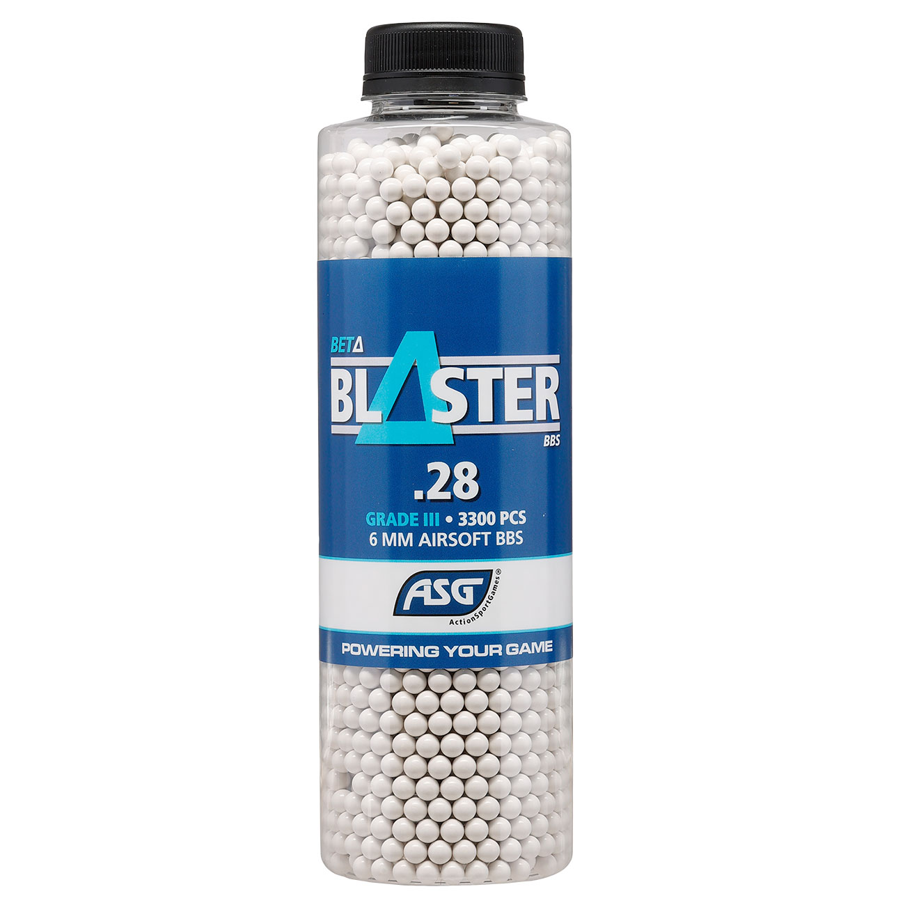 ASG Beta Blaster Grade III Precision BBs 0,28g 3.300er Flasche weiss