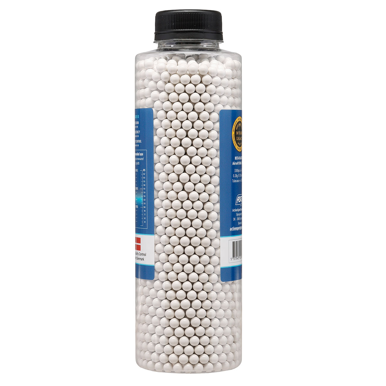 ASG Beta Blaster Grade III Precision BBs 0,28g 3.300er Flasche weiss Bild 1