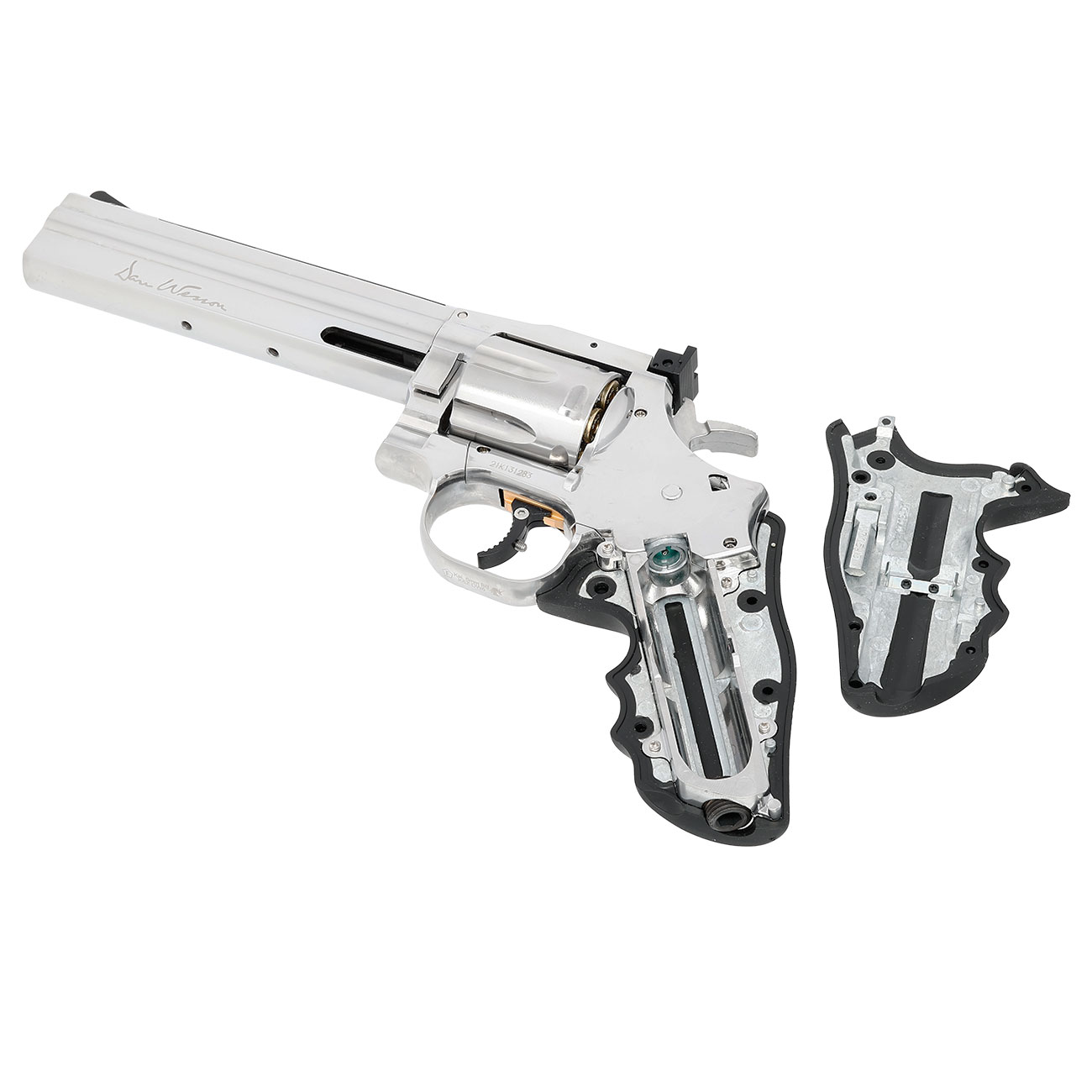 ASG Dan Wesson 715 6 Zoll Revolver Vollmetall CO2 6mm BB chrom - CL Project Design Version Bild 5