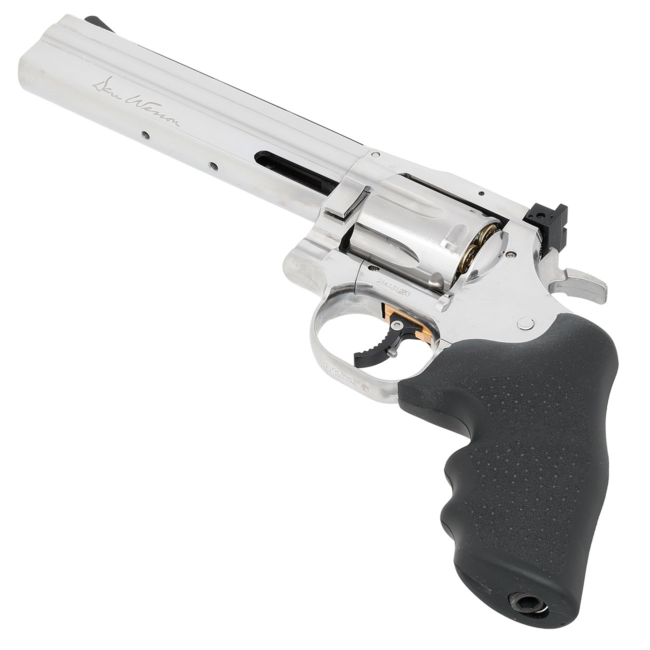 ASG Dan Wesson 715 6 Zoll Revolver Vollmetall CO2 6mm BB chrom - CL Project Design Version Bild 6