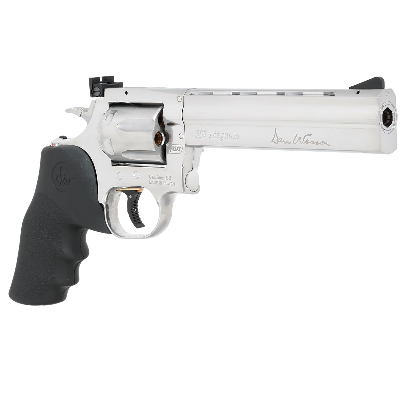 ASG Dan Wesson 715 6 Zoll Revolver Vollmetall CO2 6mm BB chrom - CL Project Design Version Bild 9