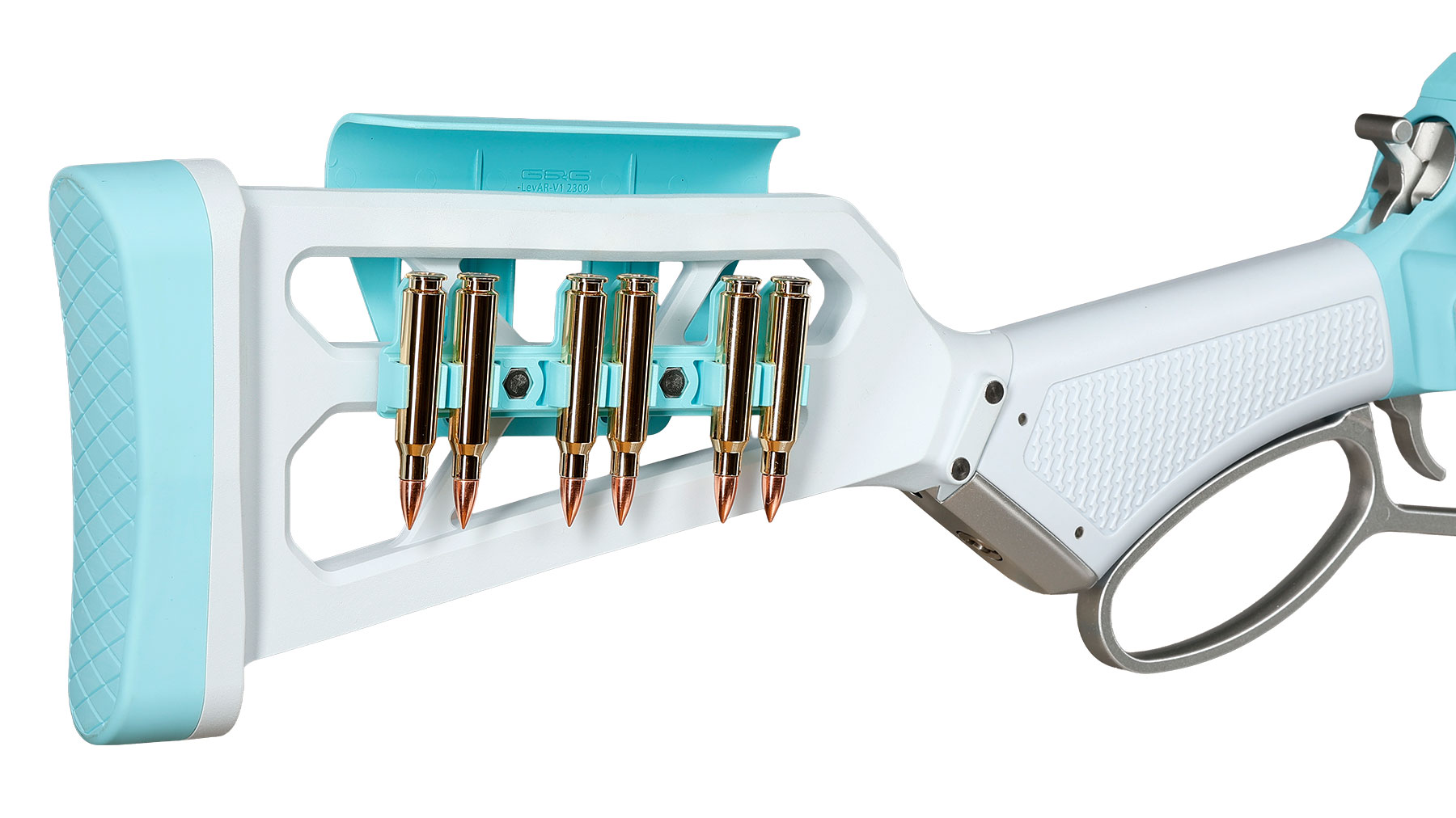 G&G LevAR 15 Zoll Rifle Gas Lever Action Vollmetall 6mm BB Macaron Blue Edition Bild 11