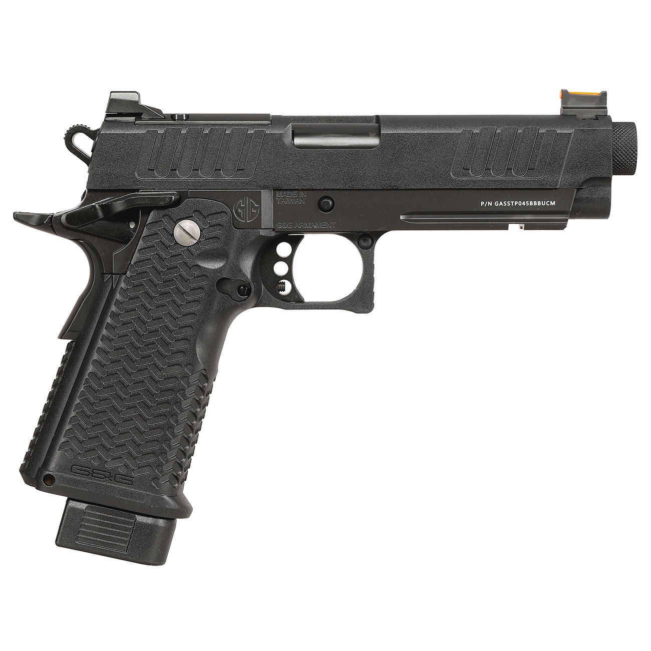 G&G STP45 Airsoftpistole Hi-Capa mit Polymer-Schlitten / Metallrahmen GBB 6mm BB schwarz Bild 3