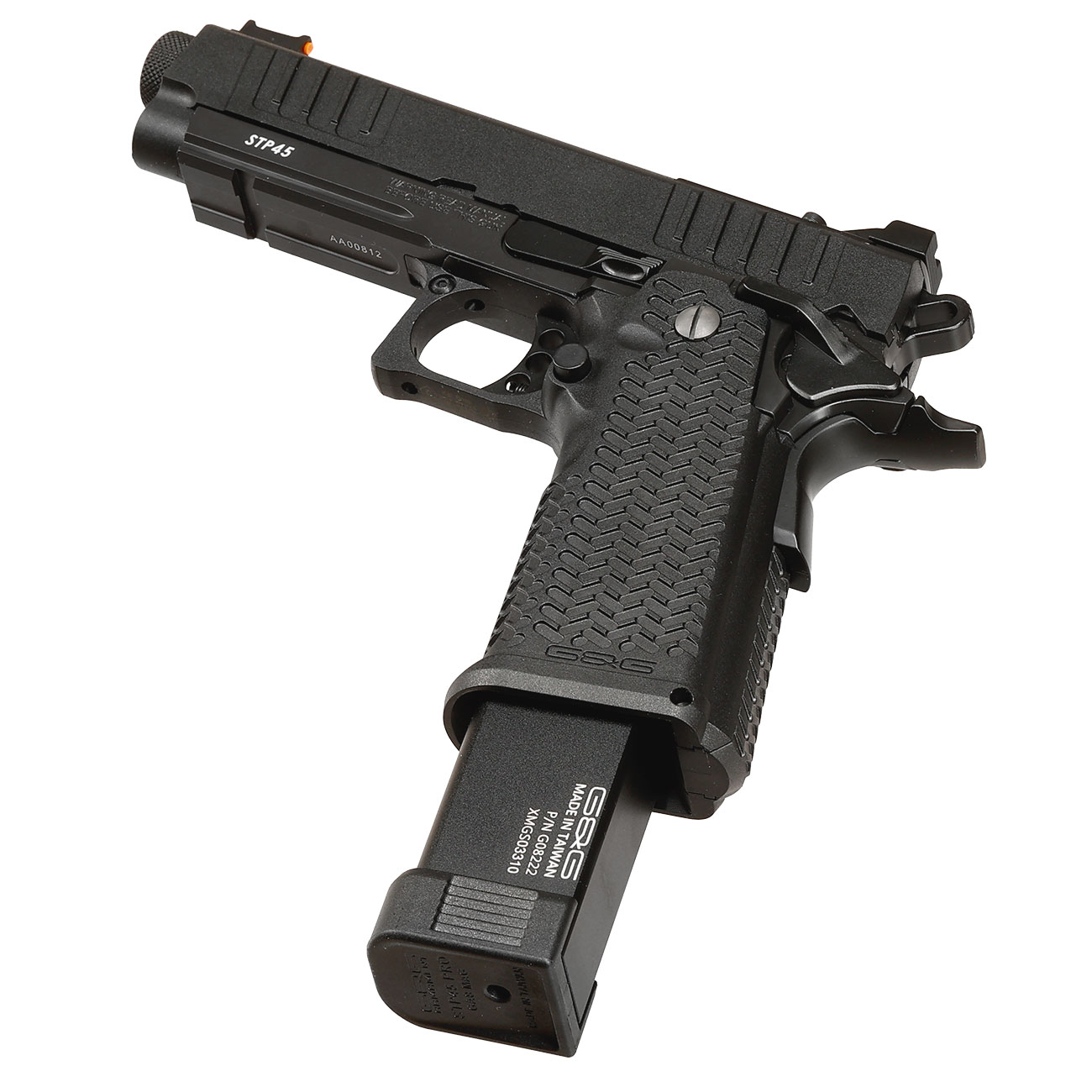 G&G STP45 Airsoftpistole Hi-Capa mit Polymer-Schlitten / Metallrahmen GBB 6mm BB schwarz Bild 5