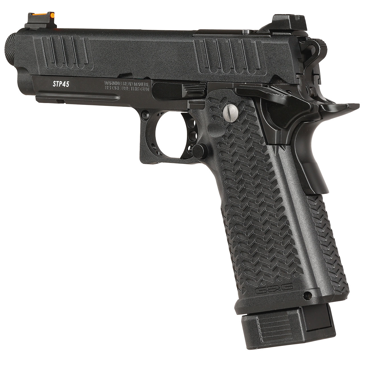 G&G STP45 Airsoftpistole Hi-Capa mit Polymer-Schlitten / Metallrahmen GBB 6mm BB schwarz Bild 8