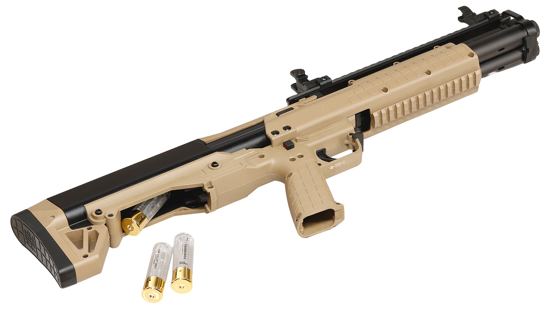 EMG KelTec KSG Multi-Shot Bullpup Pump Action Gas Shotgun 6mm BB Dark Earth Bild 6