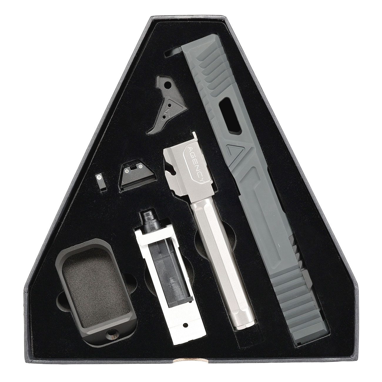 RWA Agency Arms Urban Combat CNC Aluminium Schlitten Set f. TM G17 / WE G17 GBB Pistolen schwarz