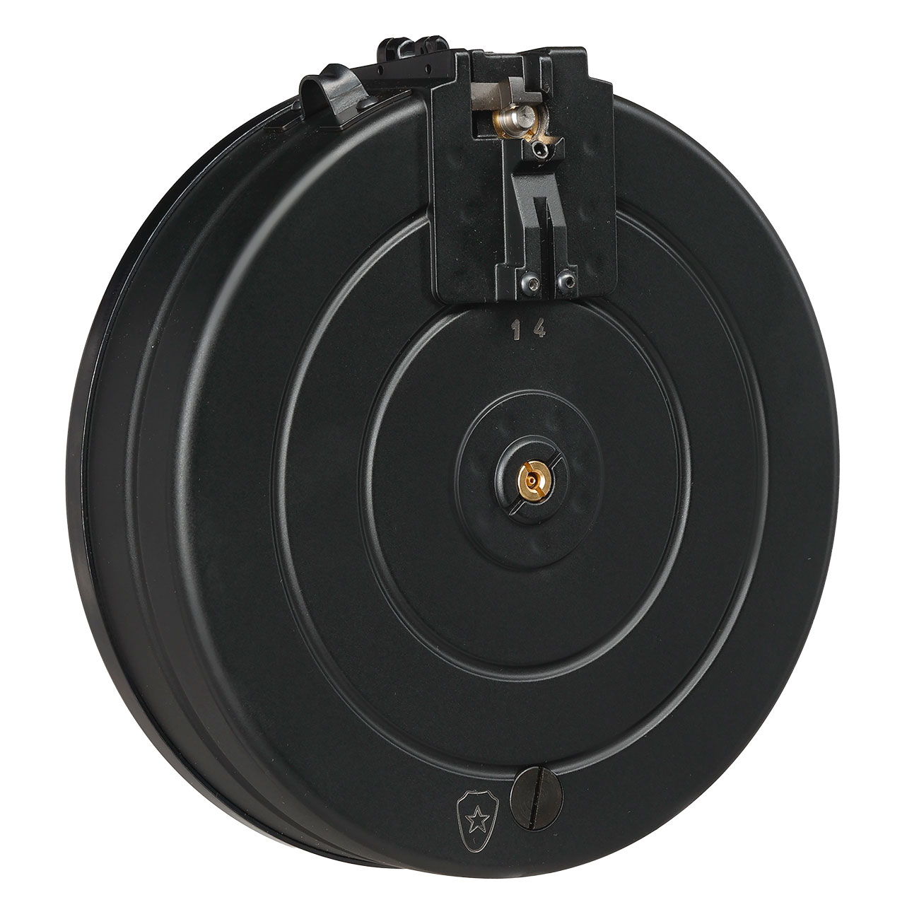 VFC PPSH-41 GBB Trommelmagazin Mid-Cap 120 Schuss schwarz - Softairgas-Version - Komplettset Bild 1