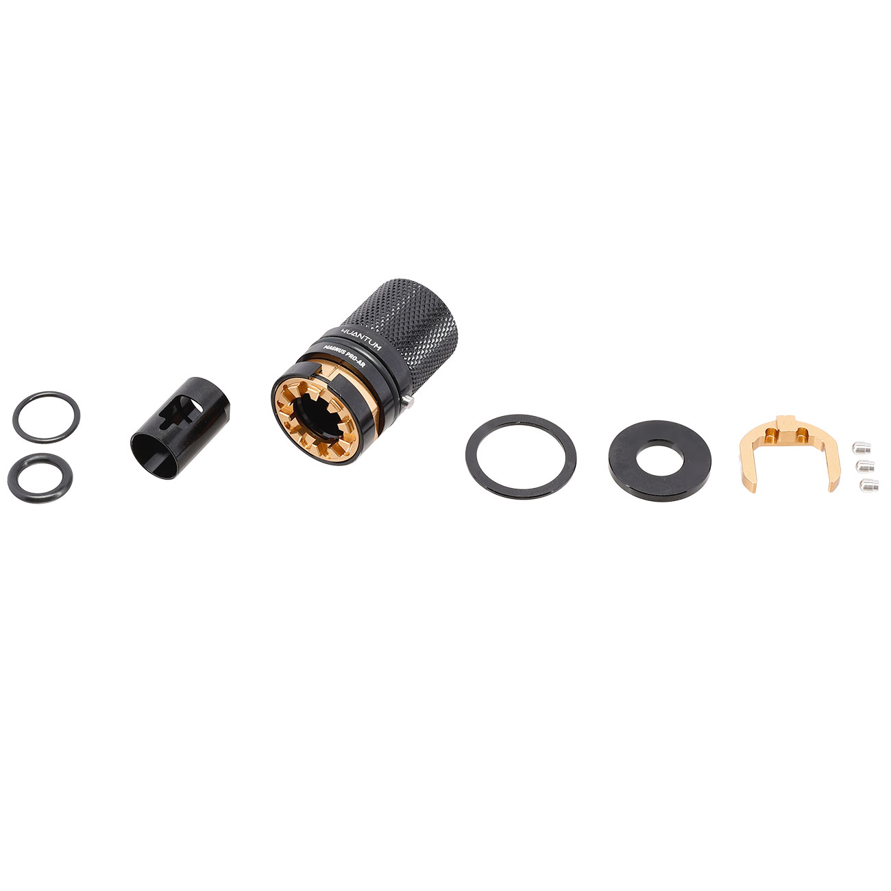 4UANTUM Magnus Pro AR TDC CNC Aluminium Hop-Up Chamber f. GHK / VFC M4 GBB Gewehre schwarz