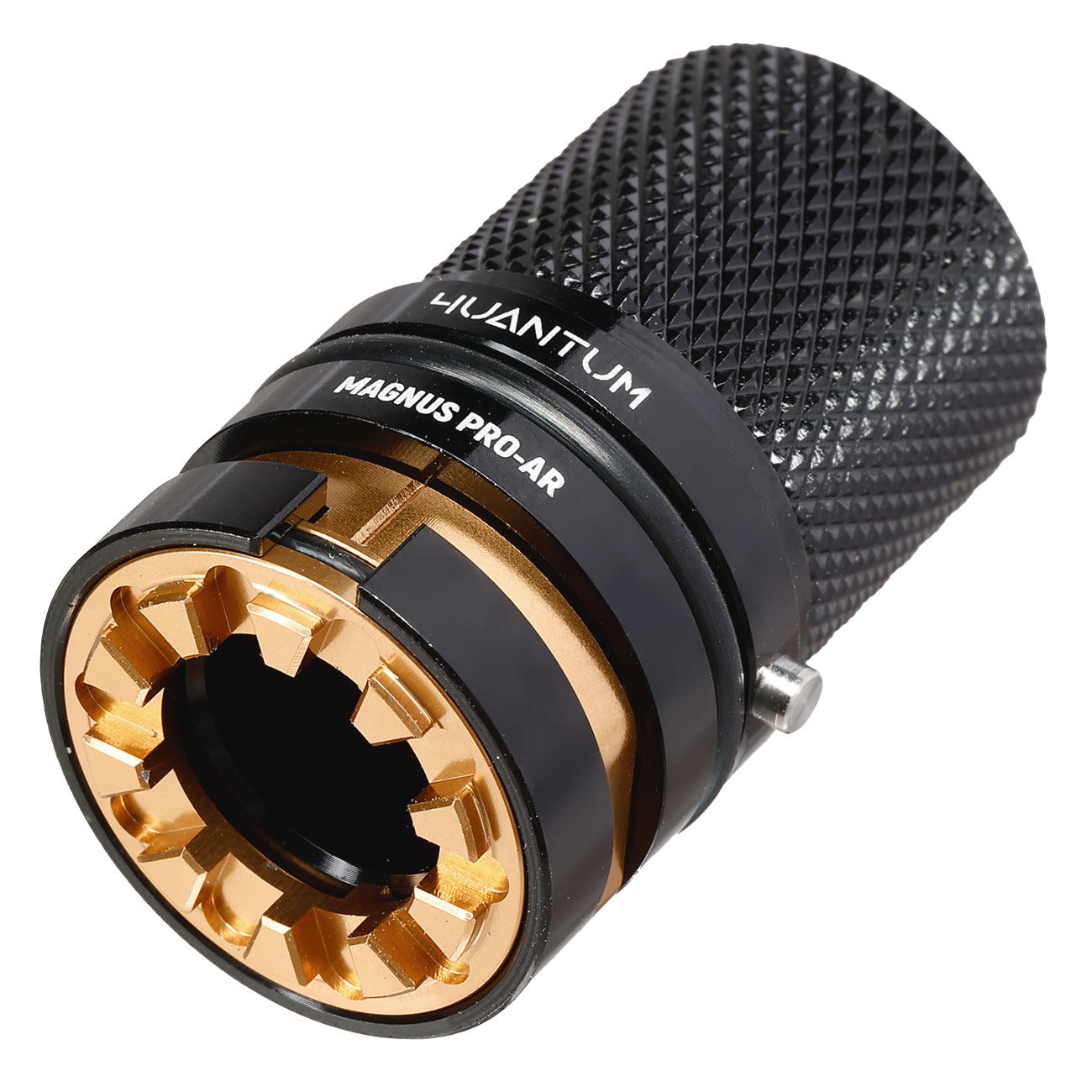 4UANTUM Magnus Pro AR TDC CNC Aluminium Hop-Up Chamber f. GHK / VFC M4 GBB Gewehre schwarz Bild 1