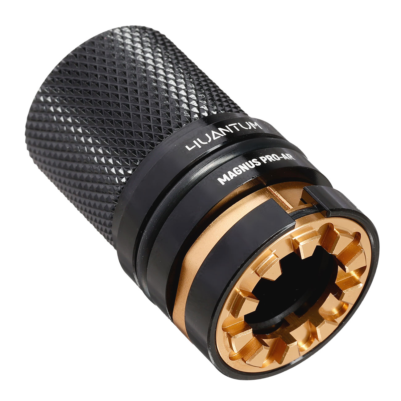 4UANTUM Magnus Pro AR TDC CNC Aluminium Hop-Up Chamber f. GHK / VFC M4 GBB Gewehre schwarz Bild 2
