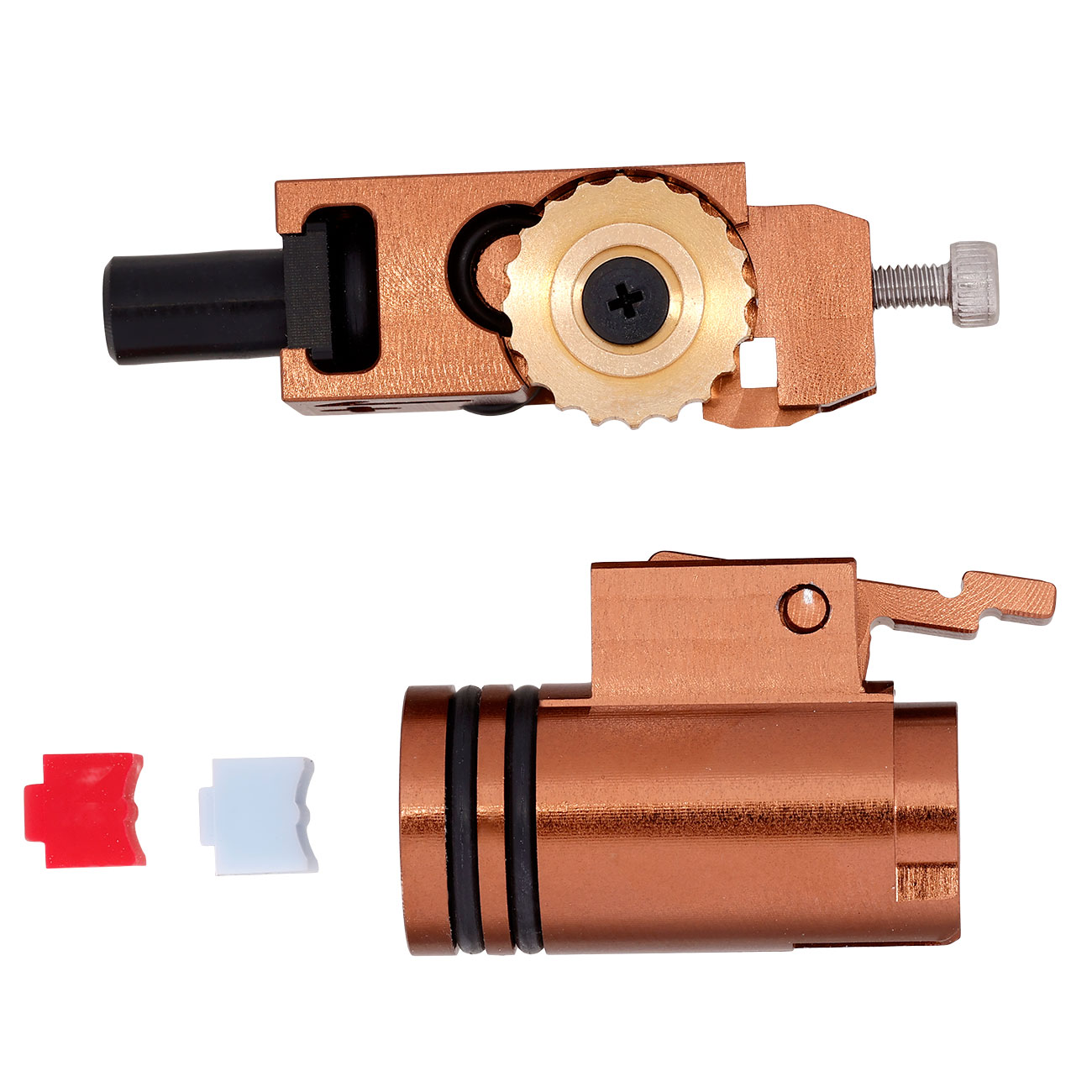 Modify CNC Aluminium Hop-Up Chamber bronze f. TM M4 MWS GBB Serie Bild 3