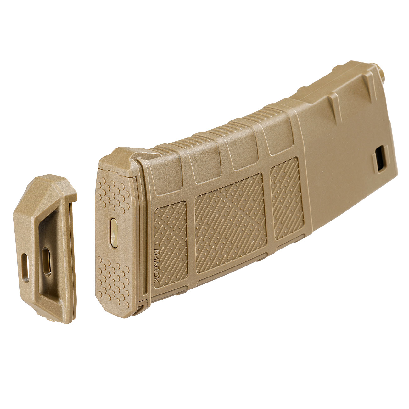 Amarok M4 / M16 AM250 M-Series Polymer Magazin Mid-Cap 250 Schuss Flat Dark Earth - Type A Design Bild 3