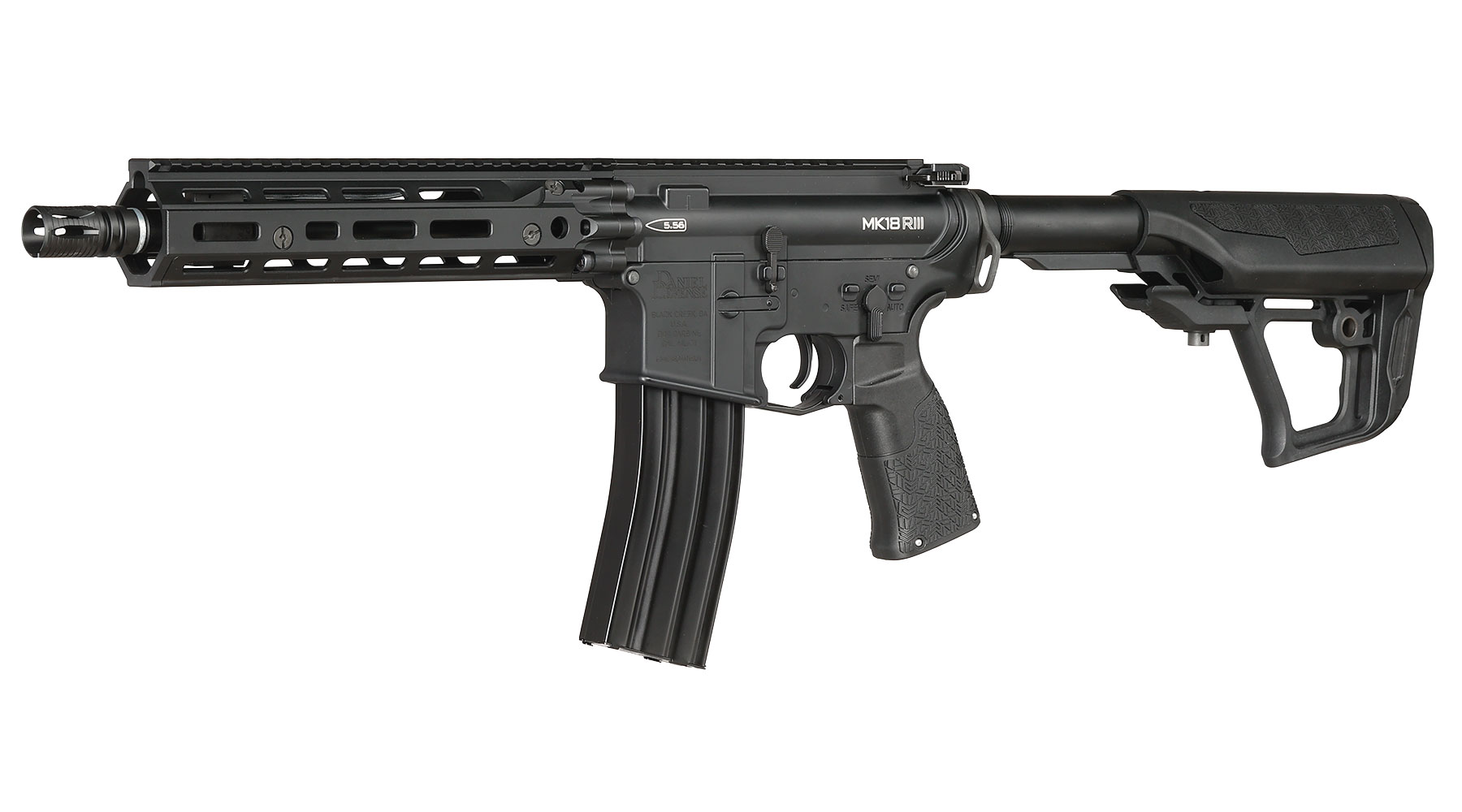 ICS / EMG Daniel Defense MK18 RIII Vollmetall SSS-Mosfet 3.0 S-AEG 6mm BB schwarz