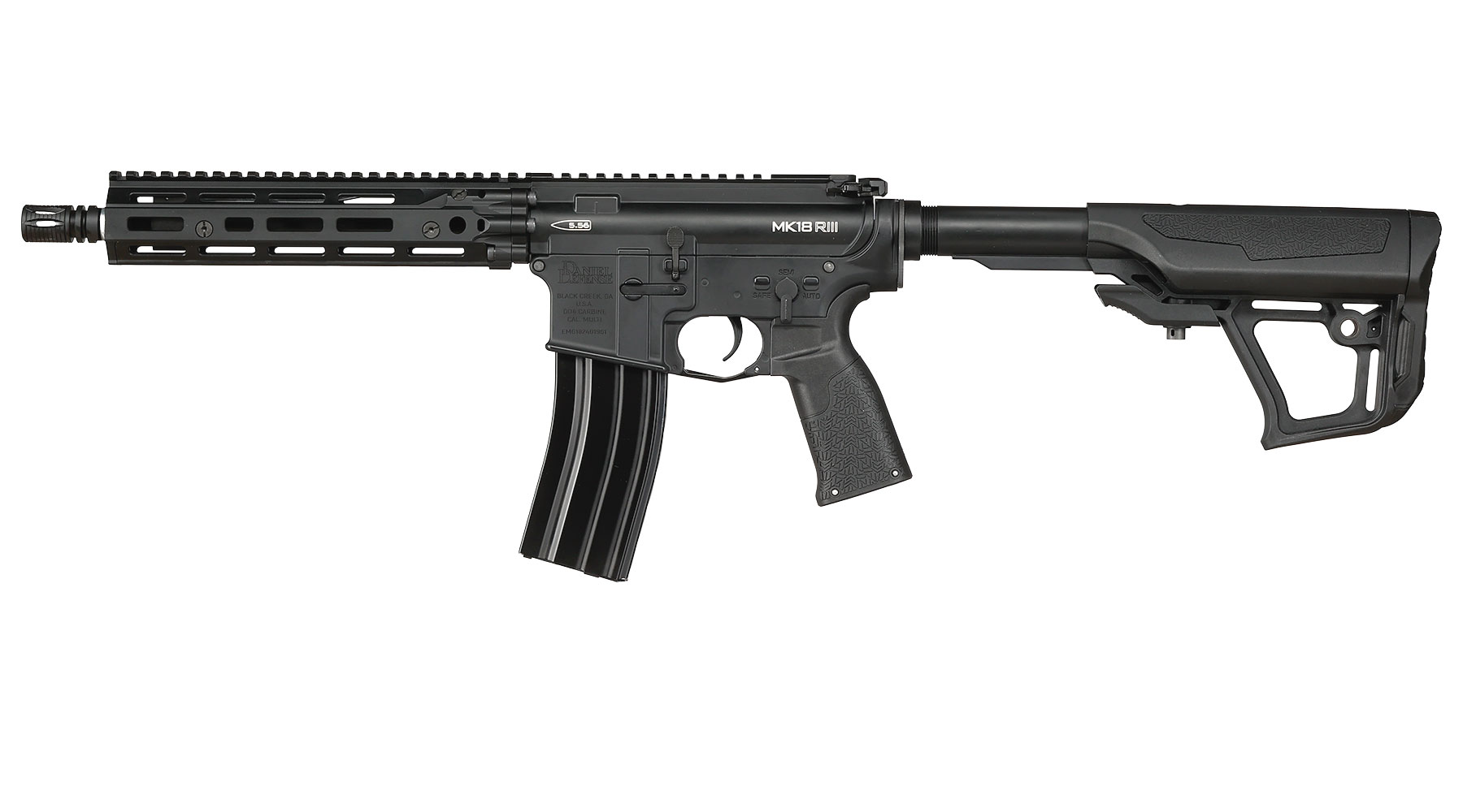 ICS / EMG Daniel Defense MK18 RIII Vollmetall SSS-Mosfet 3.0 S-AEG 6mm BB schwarz Bild 1