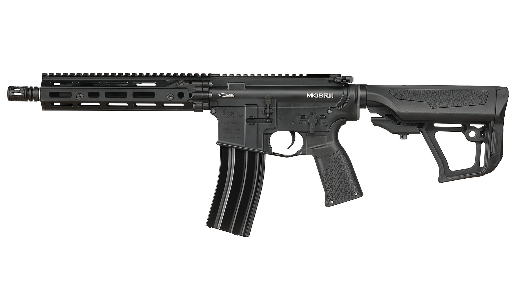 ICS / EMG Daniel Defense MK18 RIII Vollmetall SSS-Mosfet 3.0 S-AEG 6mm BB schwarz Bild 2