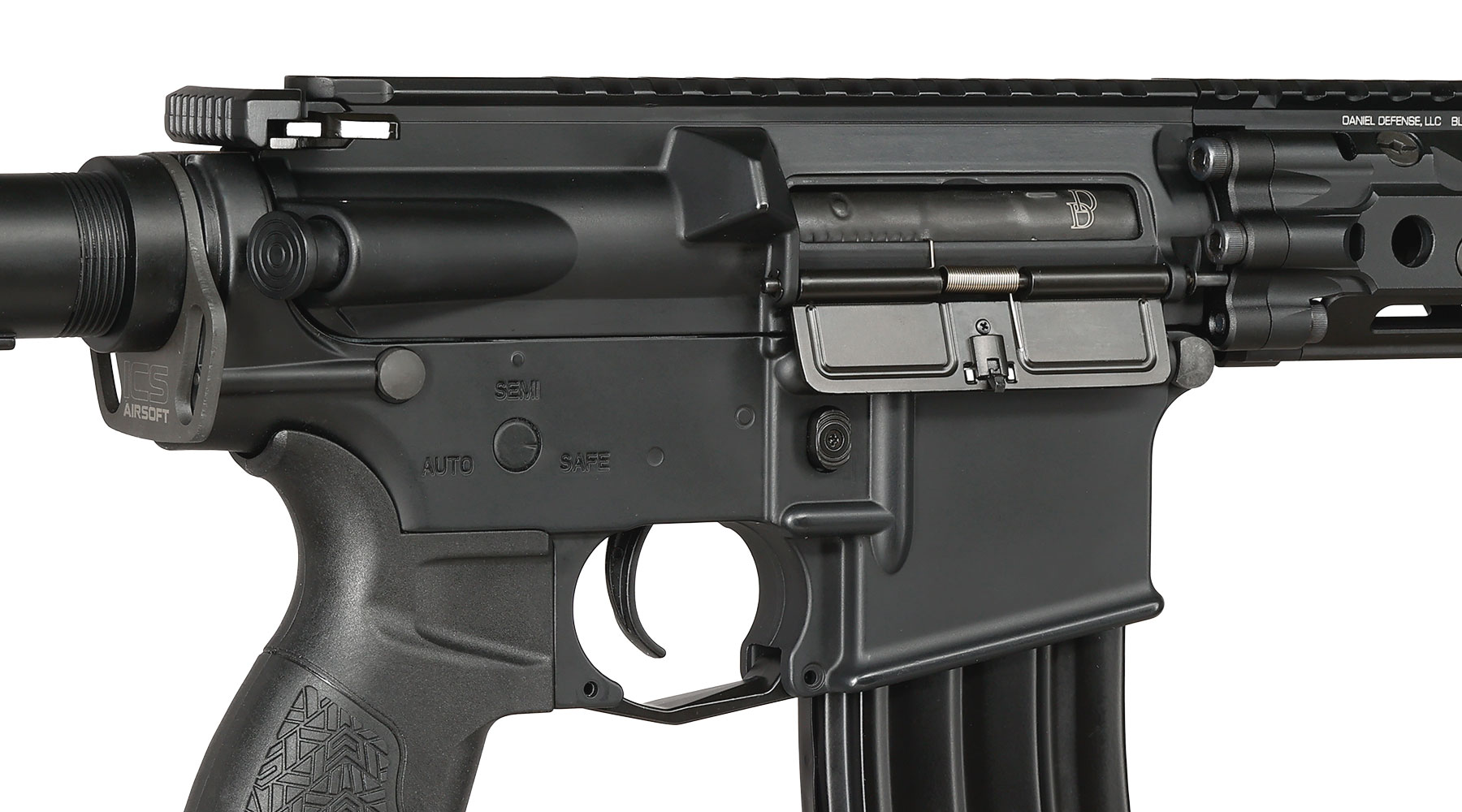 ICS / EMG Daniel Defense MK18 RIII Vollmetall SSS-Mosfet 3.0 S-AEG 6mm BB schwarz Bild 9