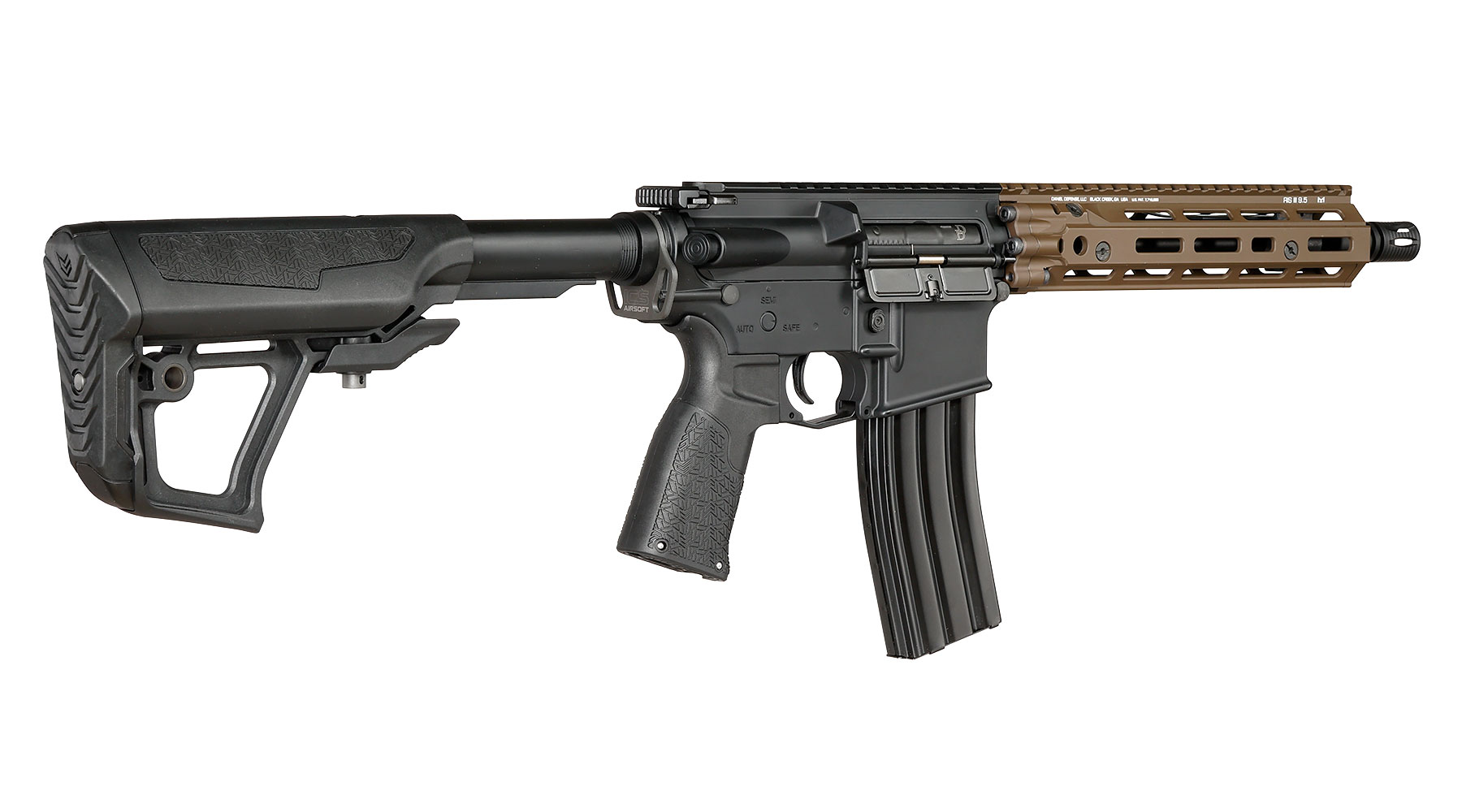 ICS / EMG Daniel Defense MK18 RIII Vollmetall SSS-Mosfet 3.0 S-AEG 6mm BB Dualtone Bild 4