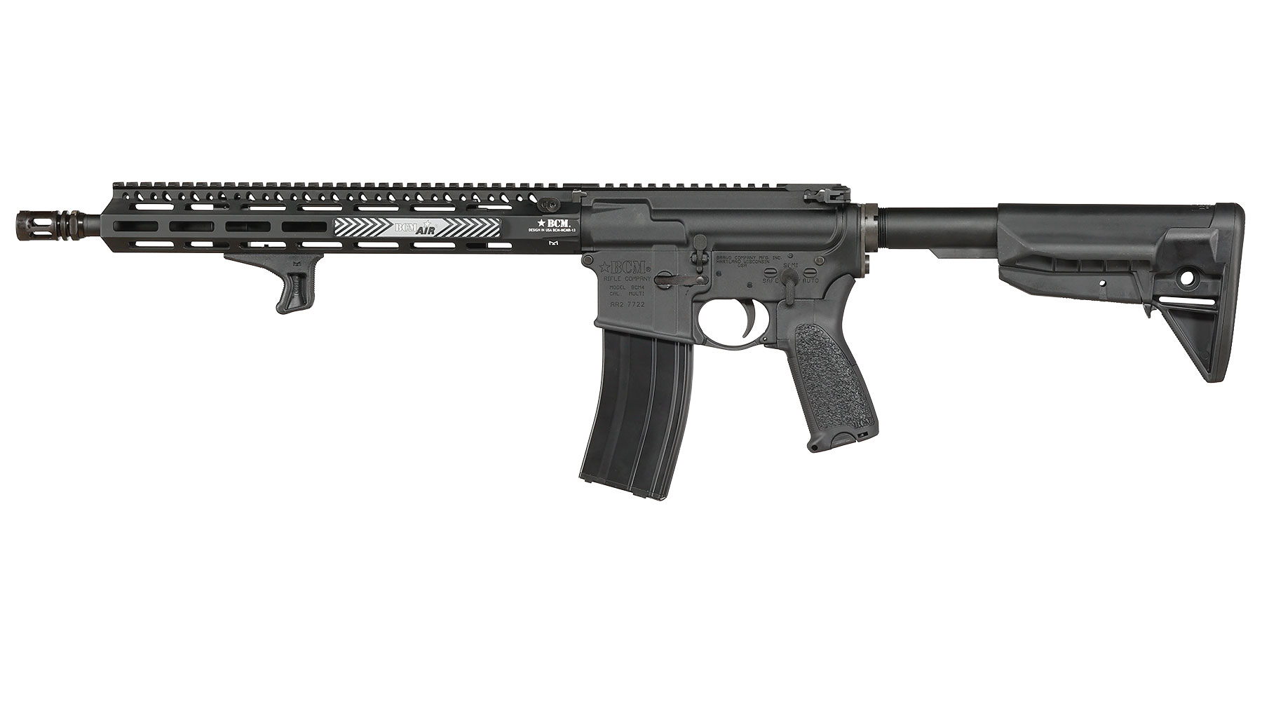 VFC BCM MK2 MCMR Carbine 14.5 Zoll Vollmetall Gas-Blow-Back 6mm BB schwarz - Deluxe Version Bild 1