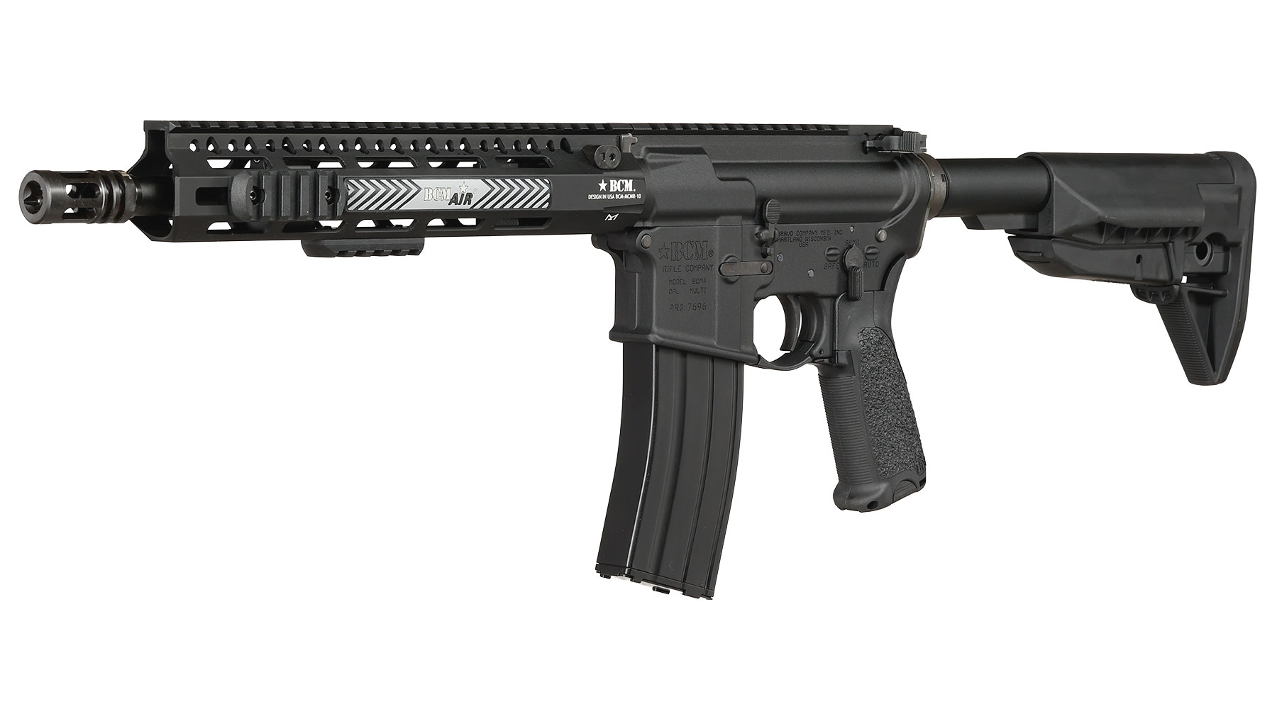 VFC BCM MK2 MCMR CQB 11.5 Zoll Vollmetall Gas-Blow-Back 6mm BB schwarz - Deluxe Version