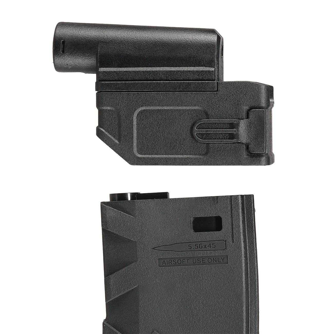 BattleAxe M4 / M16 S-AEG Magazinadapter f. Tokyo Marui kompatible M870 Shotguns schwarz Bild 7