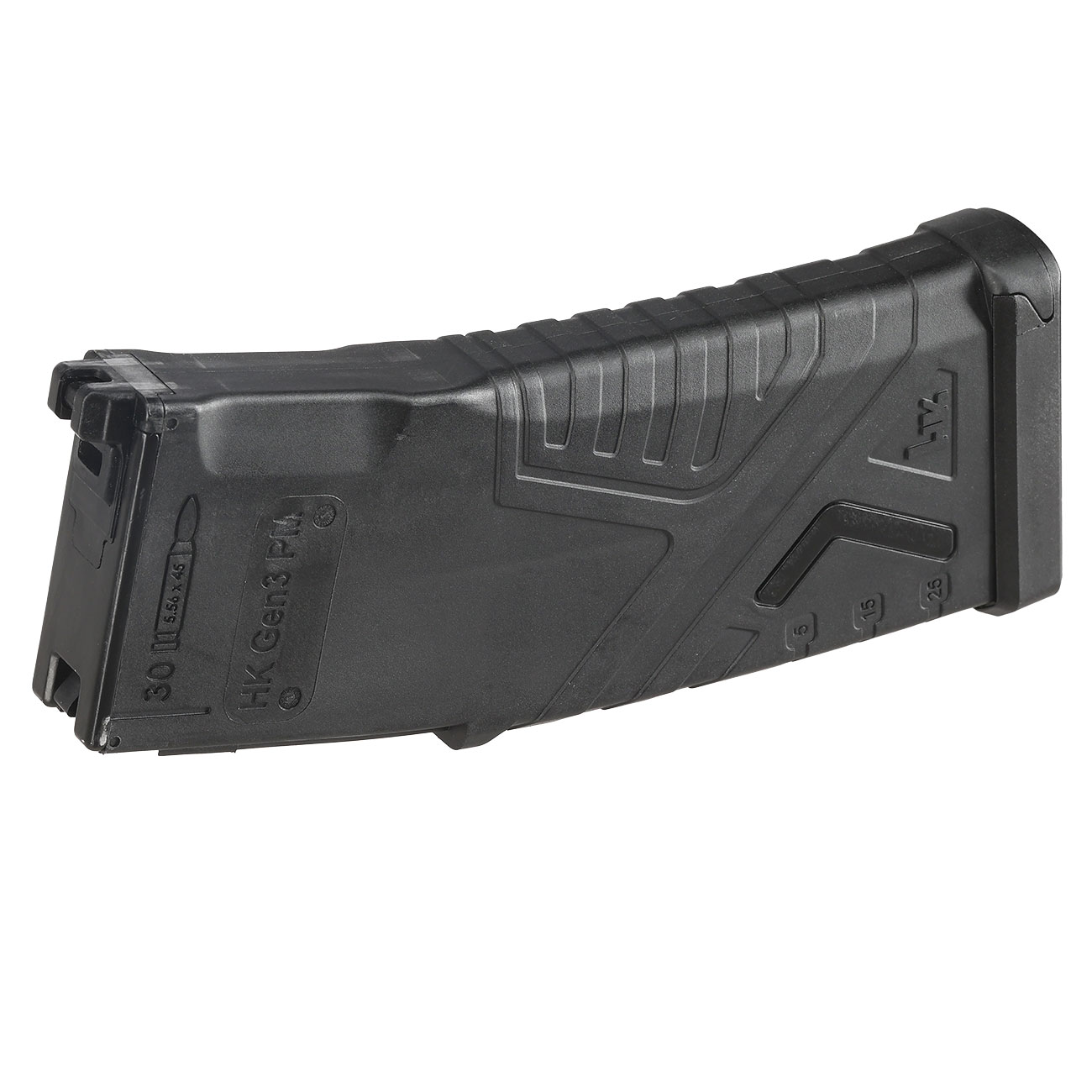 GHK Heckler & Koch HK GEN3 GBB Magazin 30 Schuss f. GHK M4 / HK416 GBB schwarz - Softairgas Version