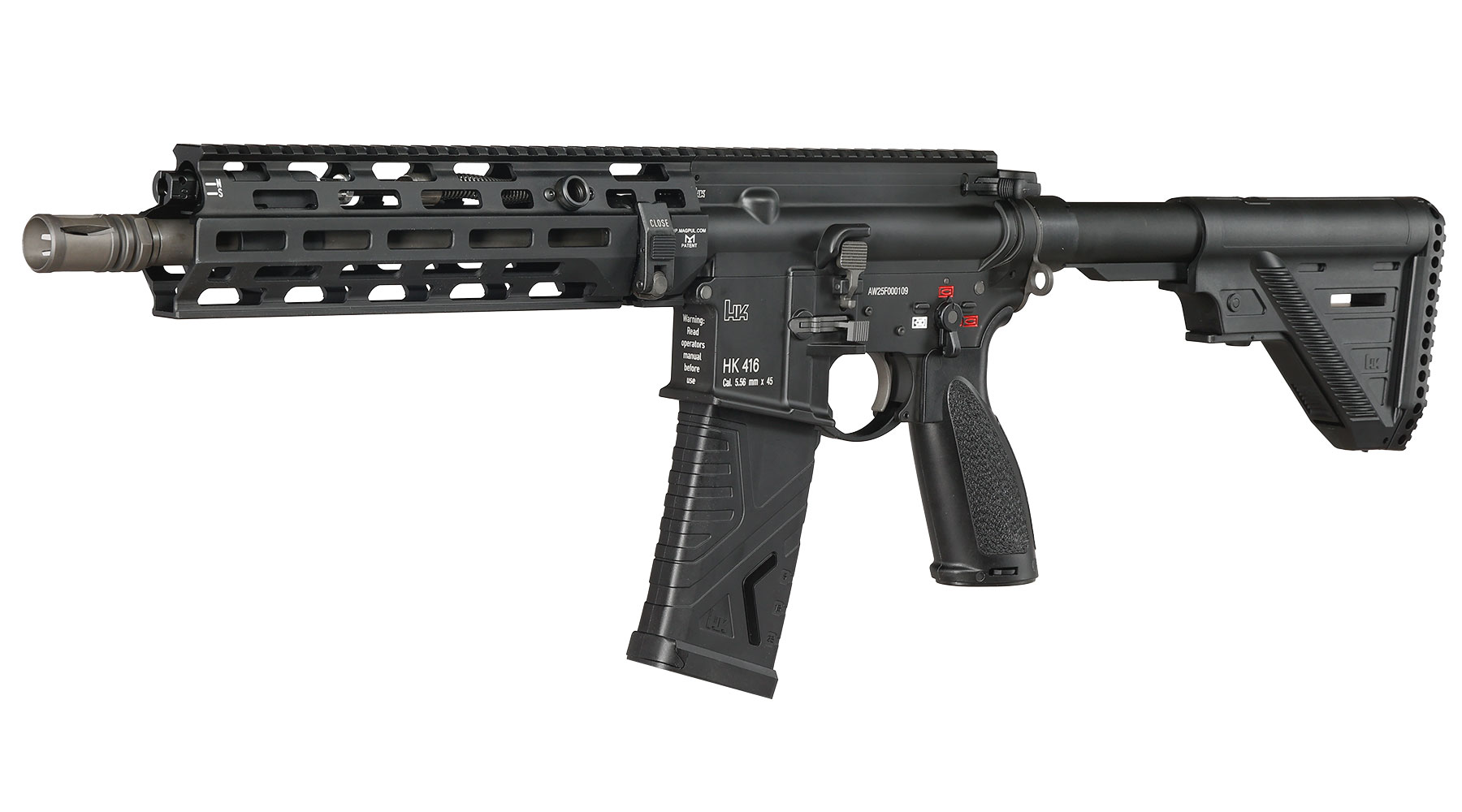 Heckler & Koch HK416 A5 M-LOK Airsoft Vollmetall Gas-Blow-Back 6mm BB schwarz - Standard Version