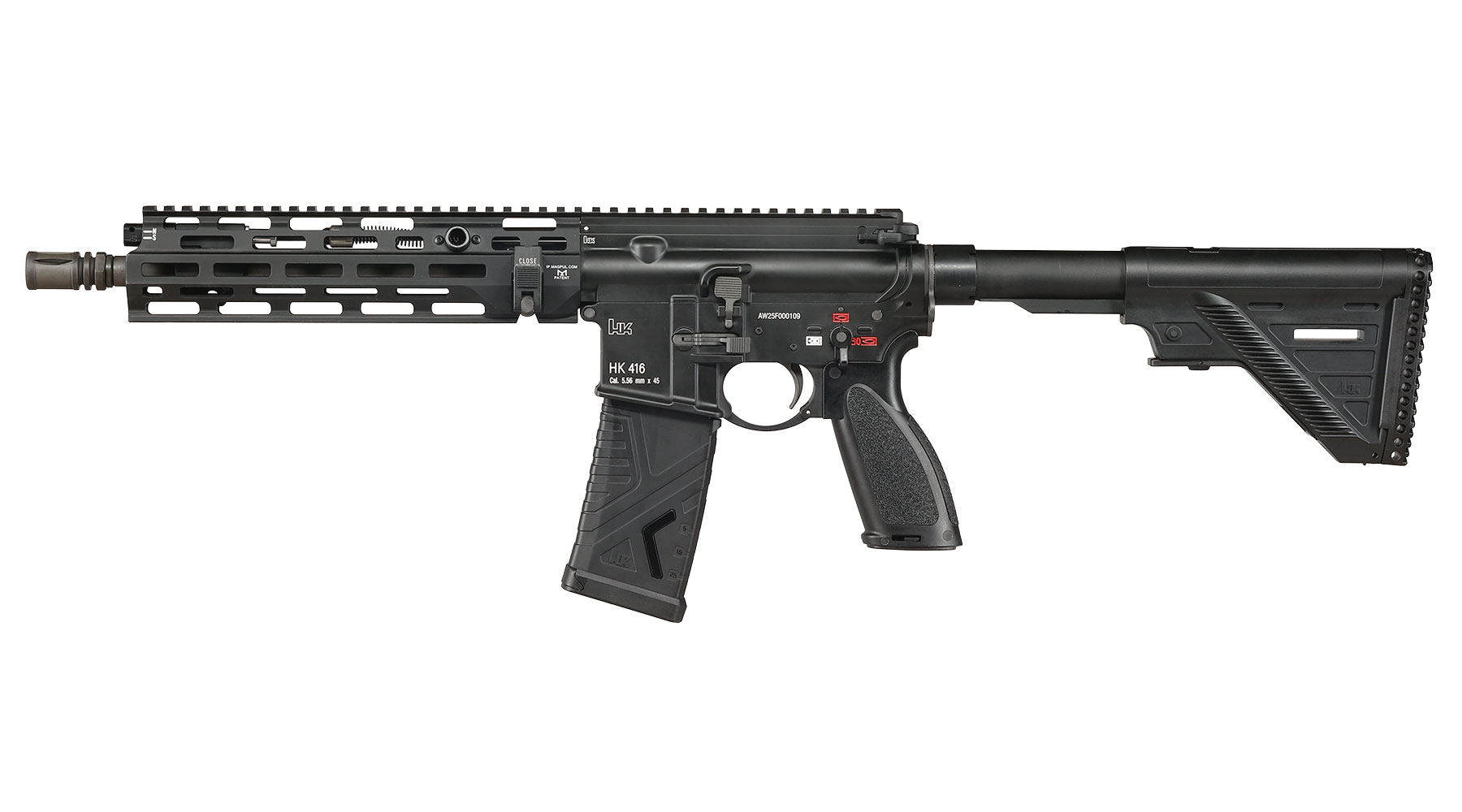 Heckler & Koch HK416 A5 M-LOK Airsoft Vollmetall Gas-Blow-Back 6mm BB schwarz - Standard Version Bild 1