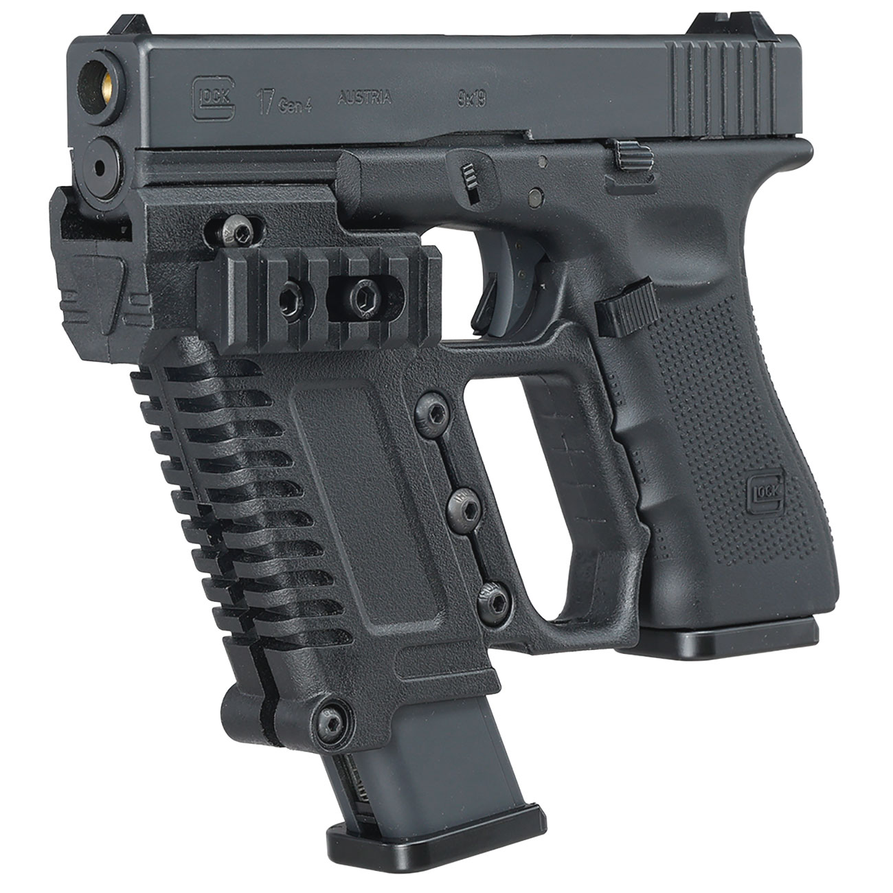 WoSport Pistol Carbine Kit fr G17 / G18 / G22 / G34 GBB Pistolen schwarz Bild 6